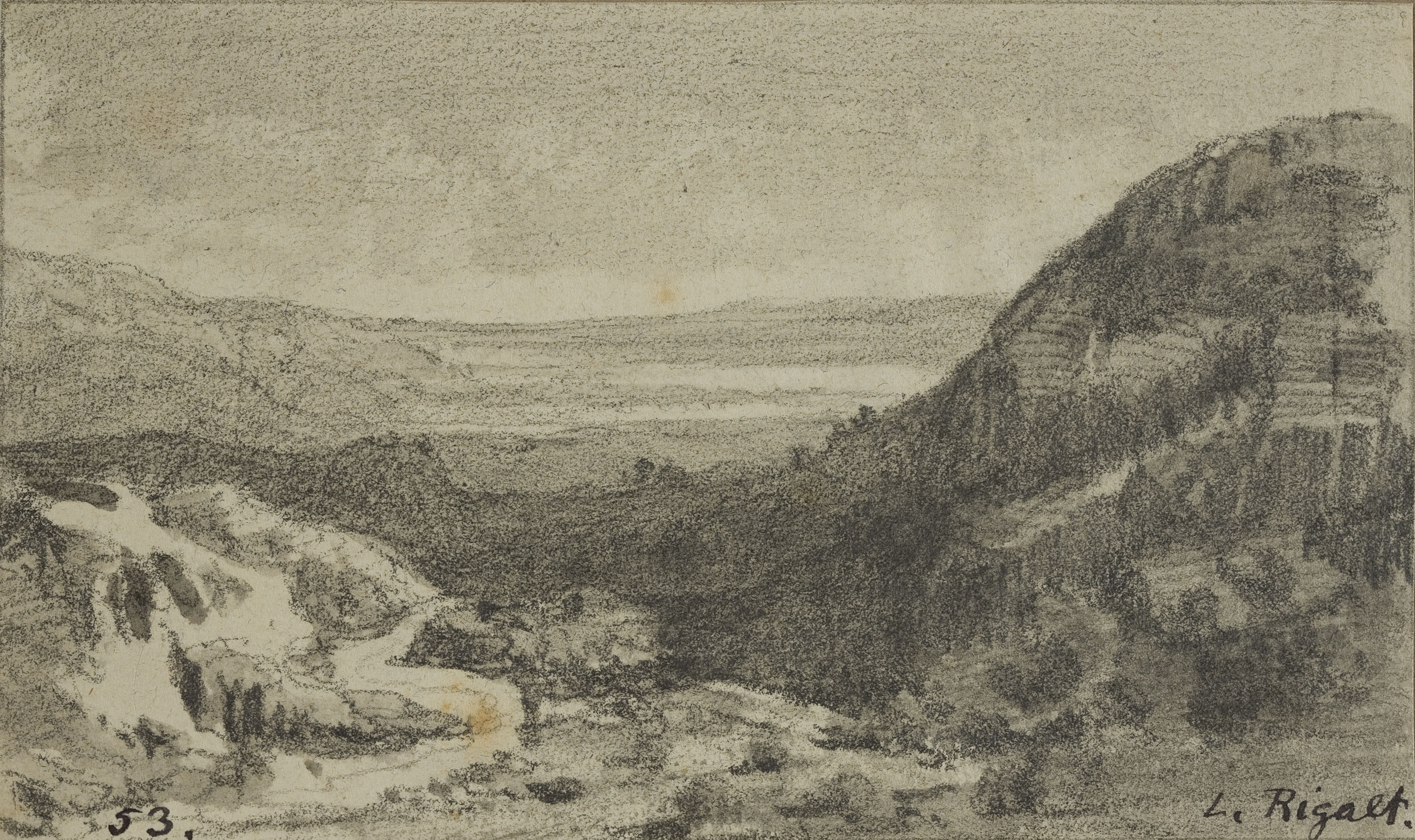 Lluís Rigalt - Paisatge - Cap a 1874 image for: Lluís Rigalt - Paisatge - Cap a 1874