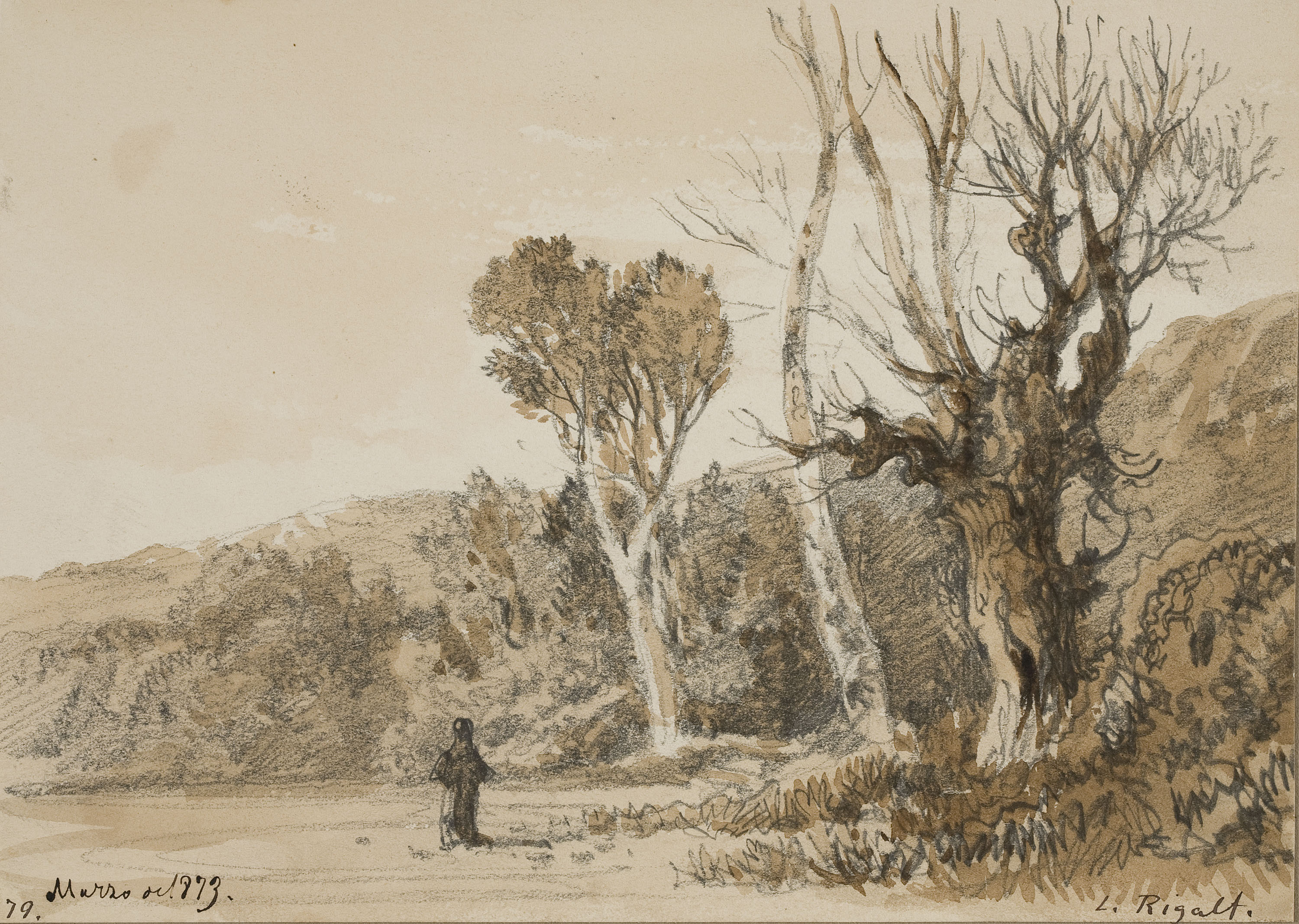 image for: Lluís Rigalt - Paisatge - Març de 1873