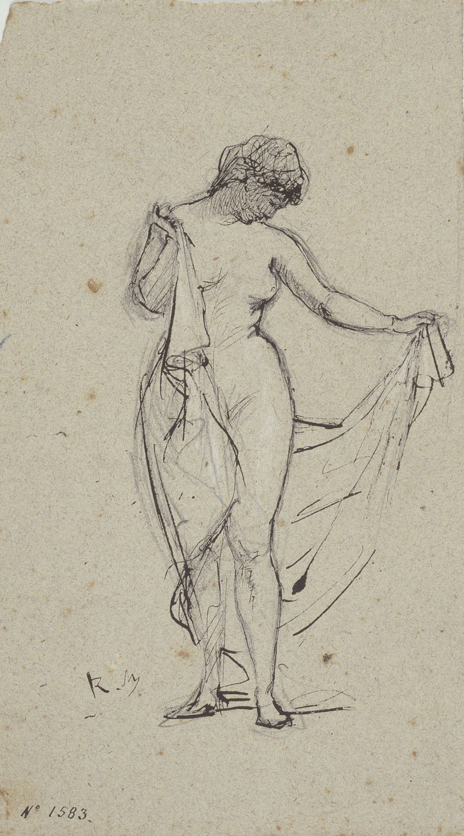 image for: Ramon Martí i Alsina - Nu femení - Cap a 1860-1865