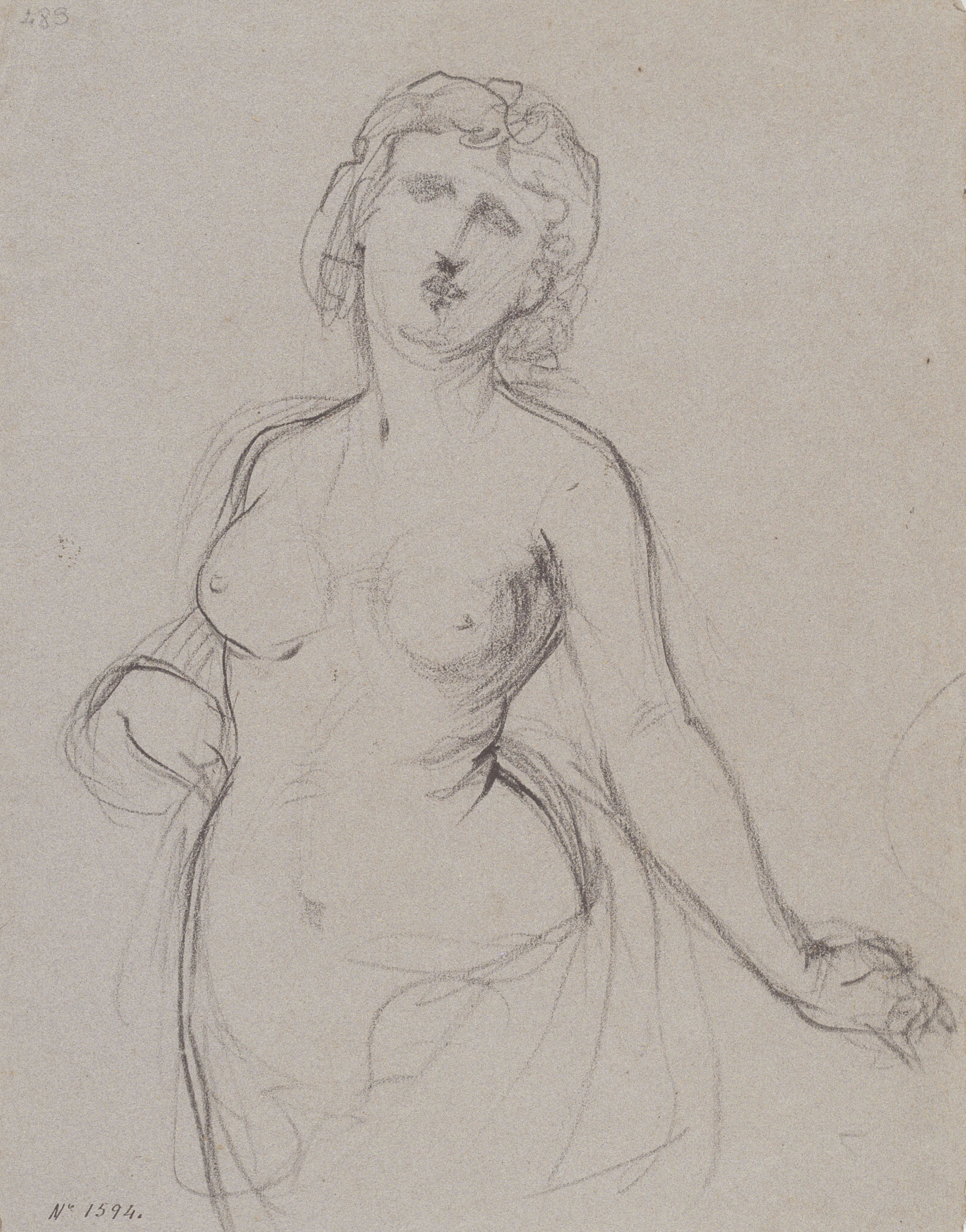 image for: Ramon Martí i Alsina - Nu femení - Cap a 1860-1865