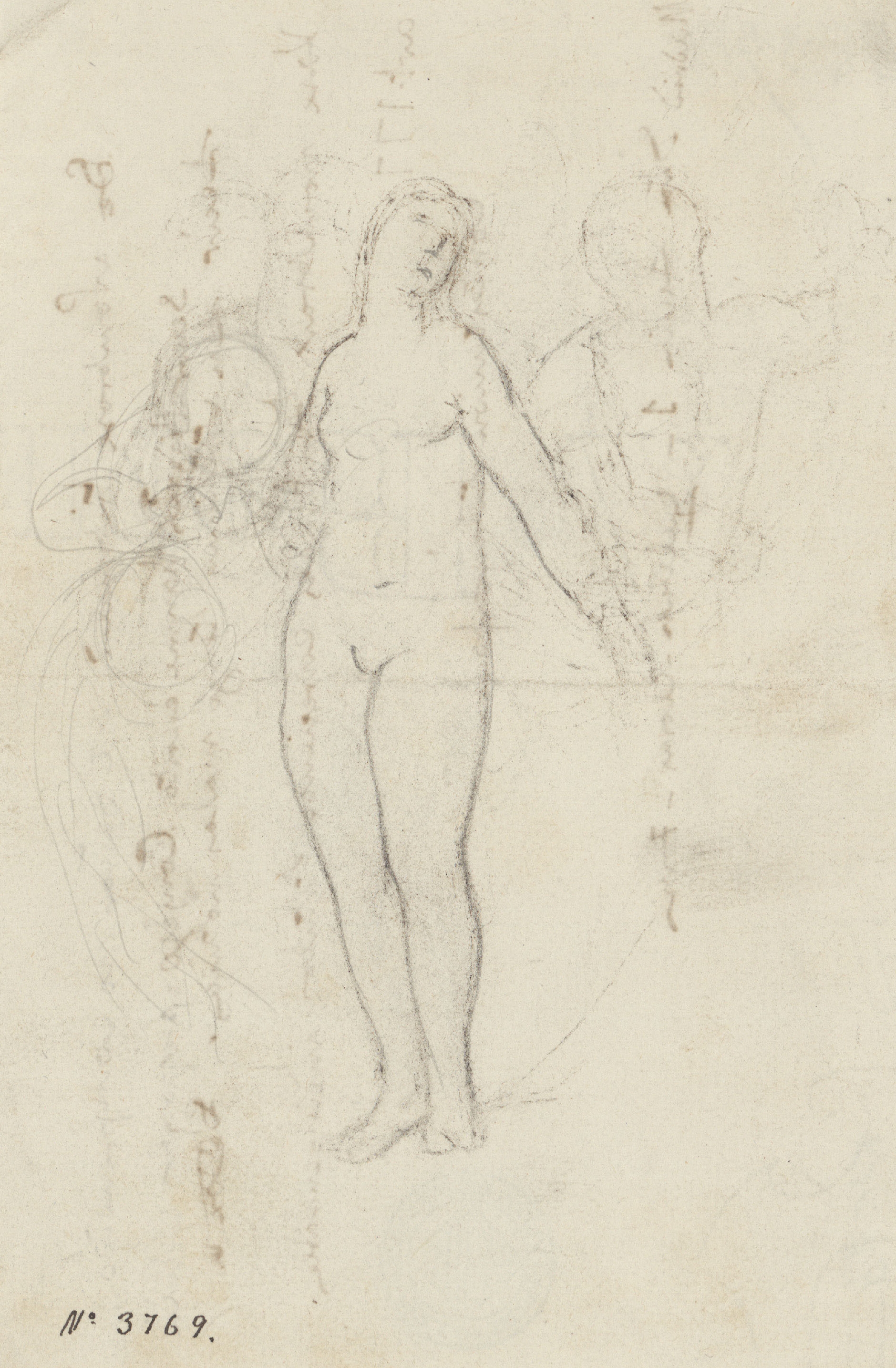 image for: Francesc Torras - Nu femení - Cap a 1860-1870