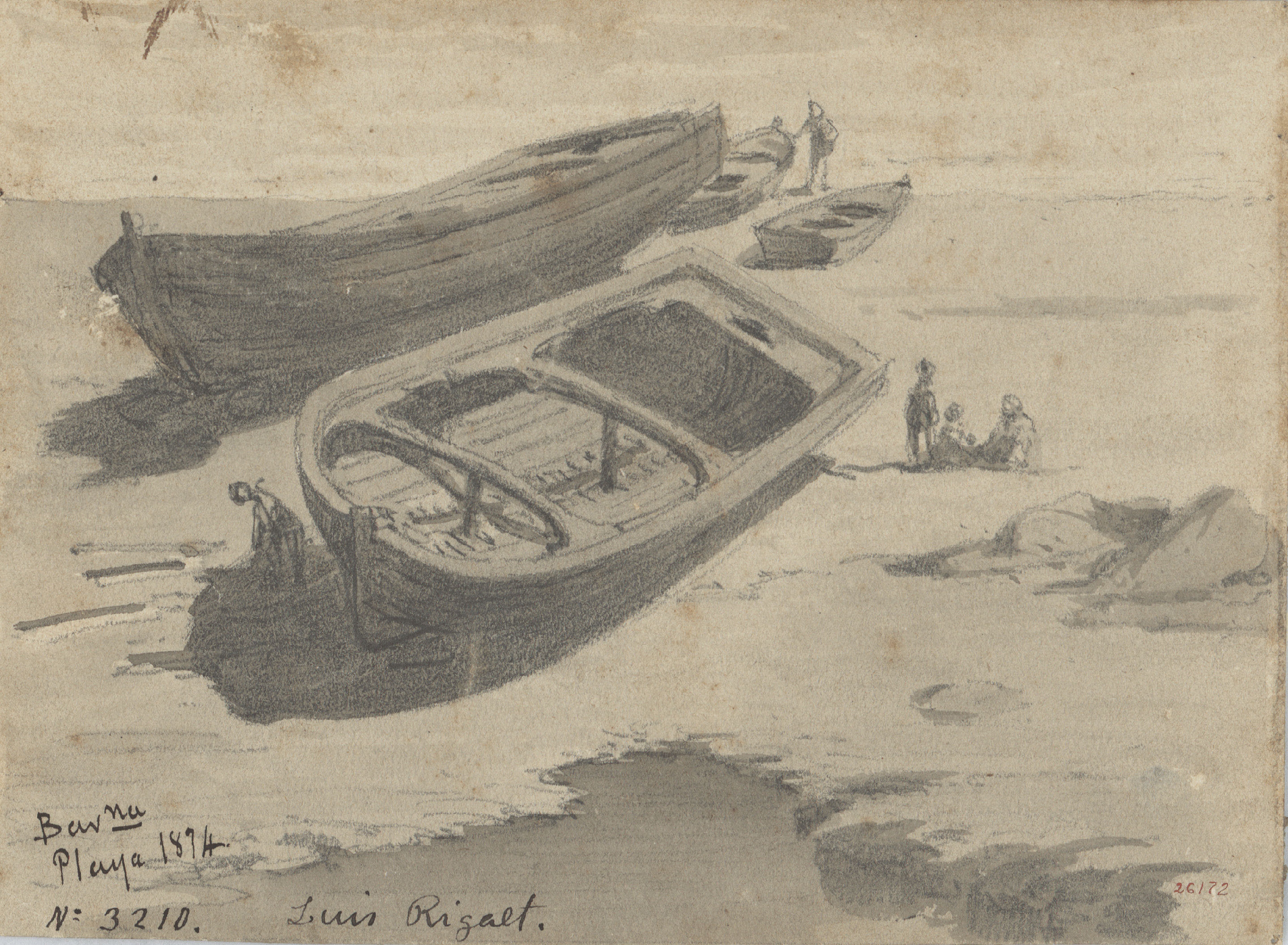 image for: Lluís Rigalt - Barcelona. Playa - 1874