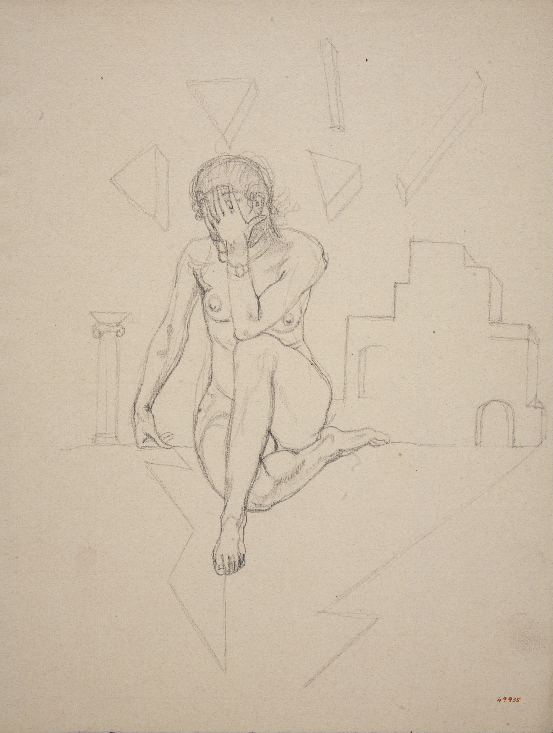 image for: Ismael Smith - Nu femení i construccions arquitectòniques - 1934