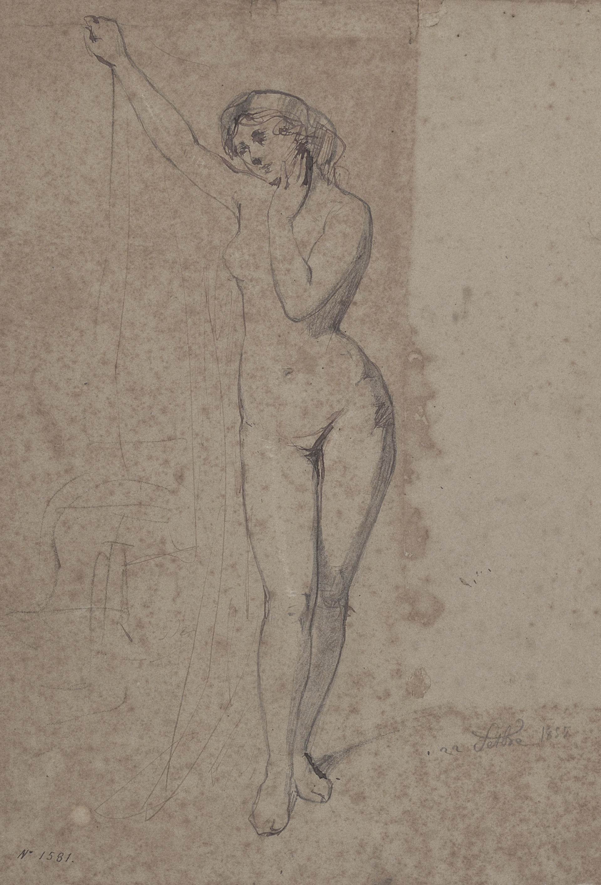 image for: Ramon Martí i Alsina - Nu femení - 22 de desembre de 1857
