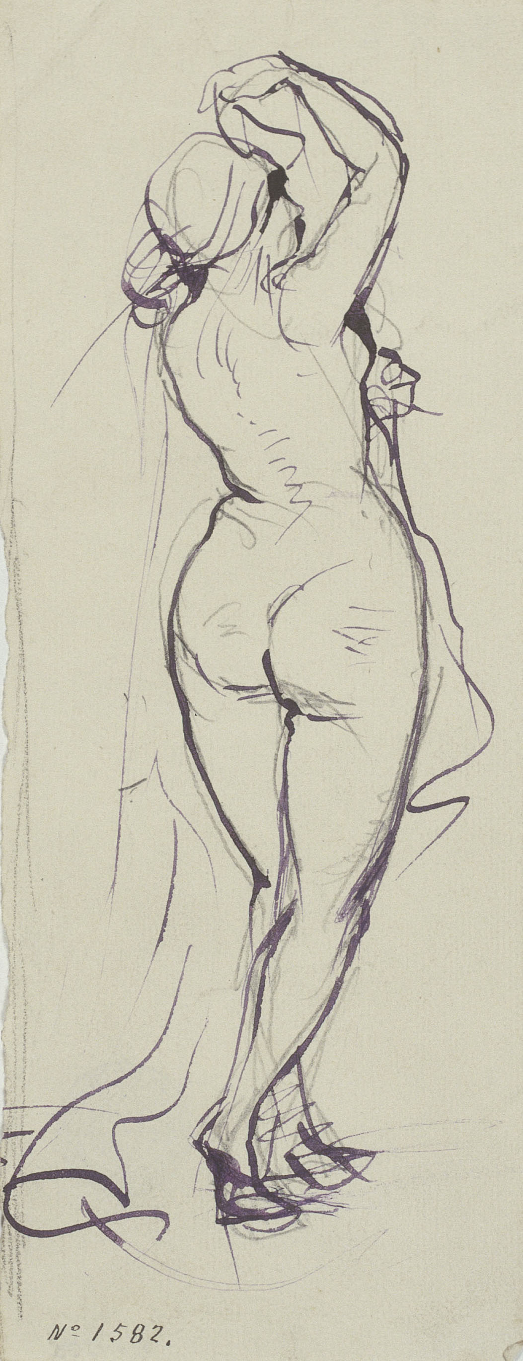 image for: Ramon Martí i Alsina - Nu femení - Cap a 1860-1865