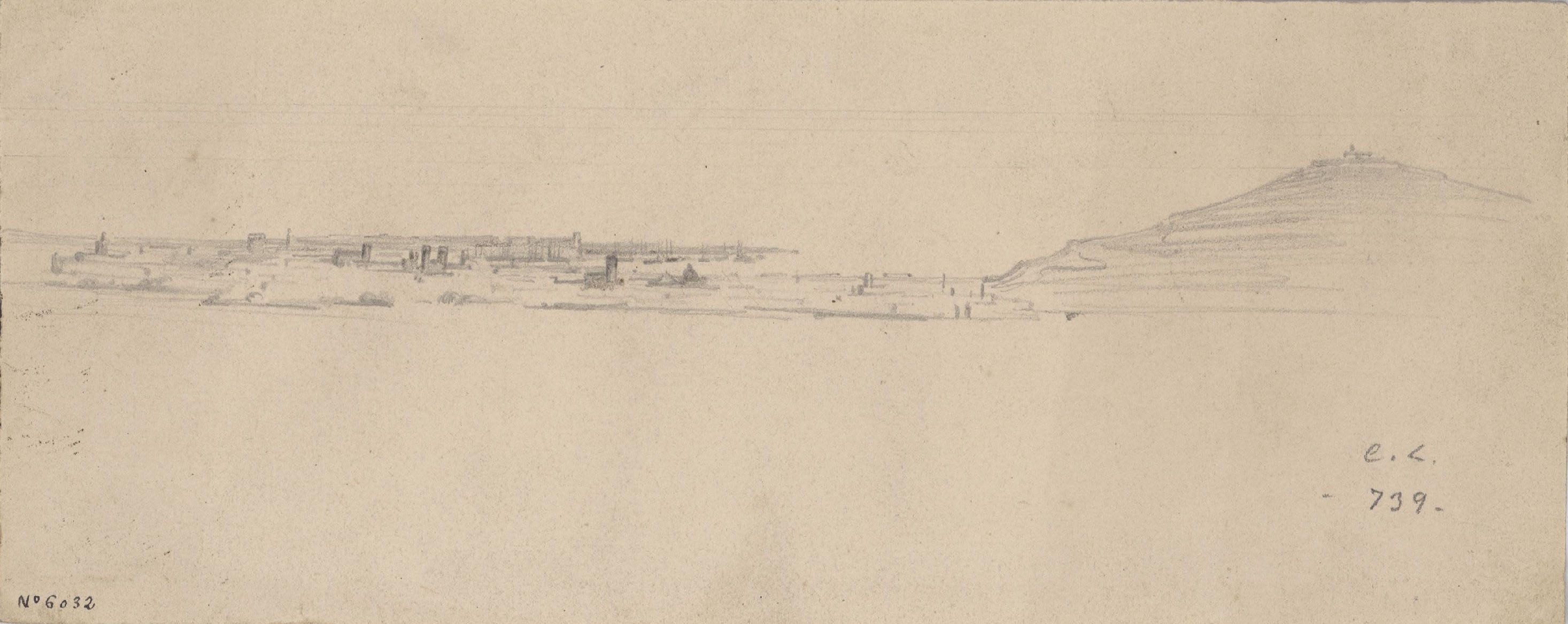 image for: Claudi Lorenzale - Vista de Barcelona - Cap a 1840-1850