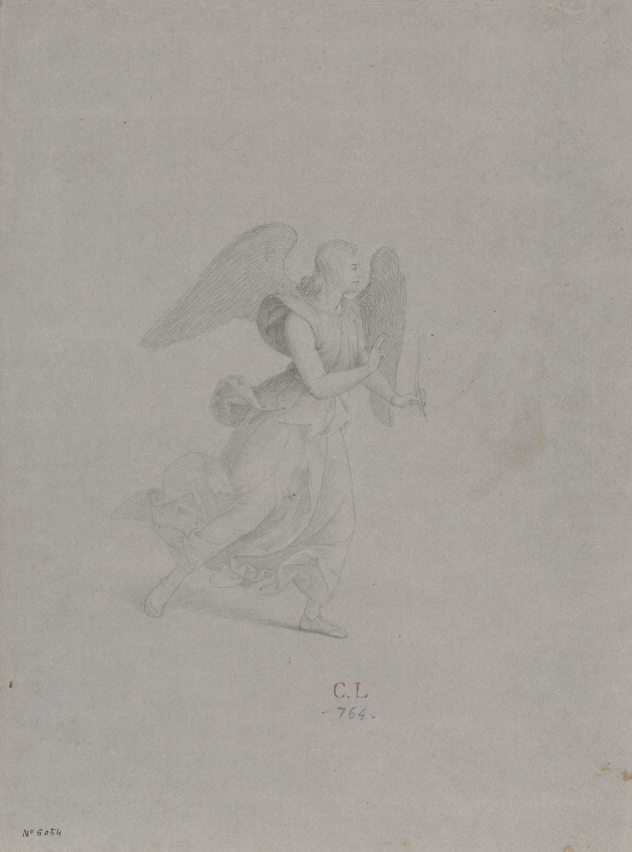 image for: Claudi Lorenzale - Àngel - Cap a 1839-1840