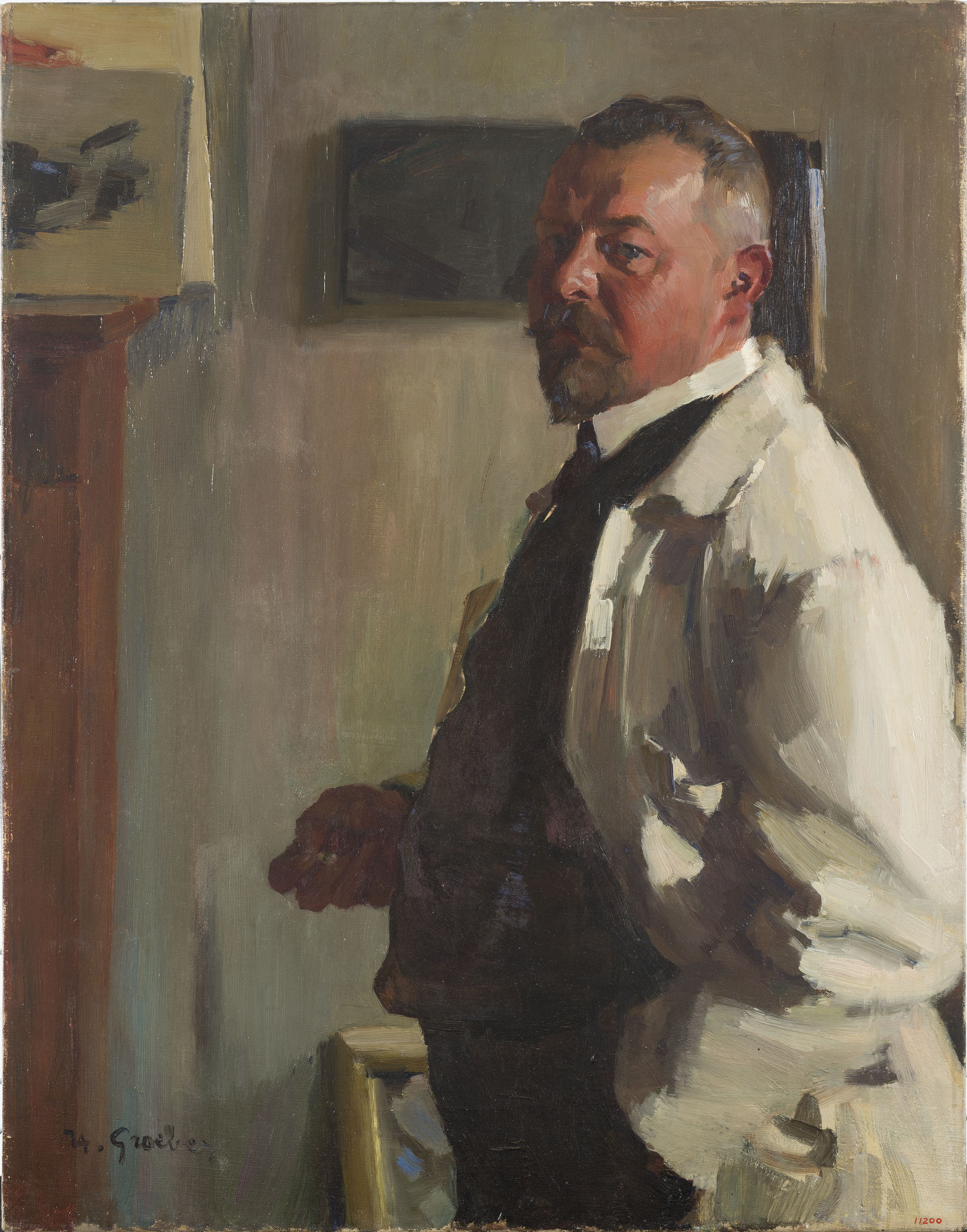 image for: Hermann Groeber - Retrat de l'escultor Frédéric Beer - Cap a 1905-1911