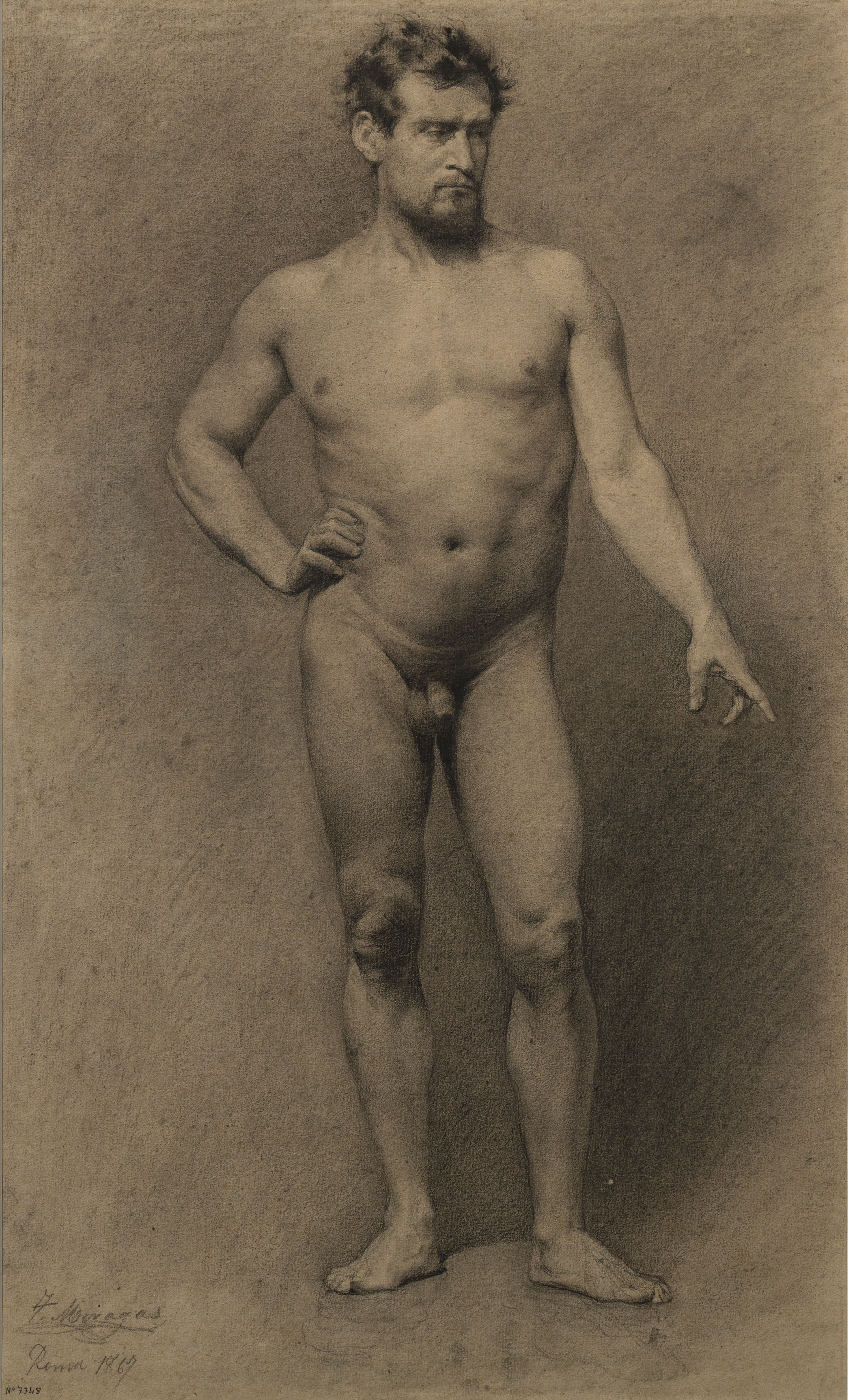 image for: Tomàs Moragas - Nu masculí - Roma, 1867