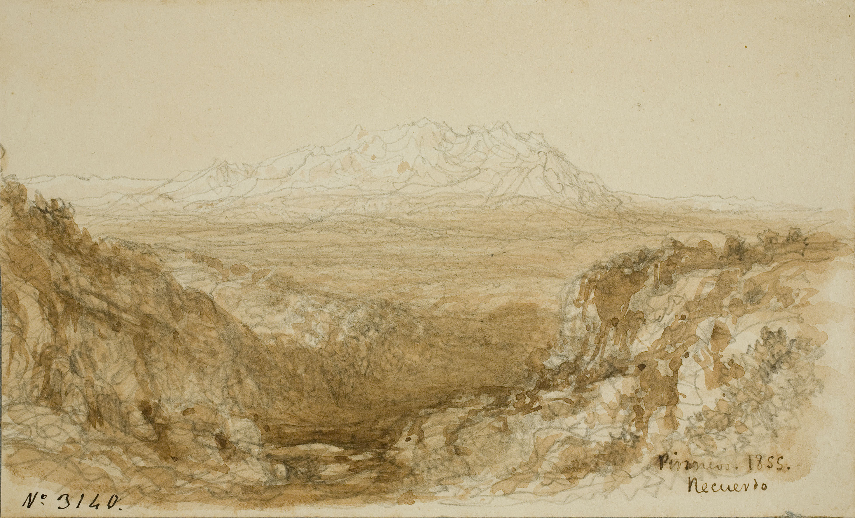 Lluís Rigalt - Pirineus - 1855 image for: Lluís Rigalt - Pirineus - 1855