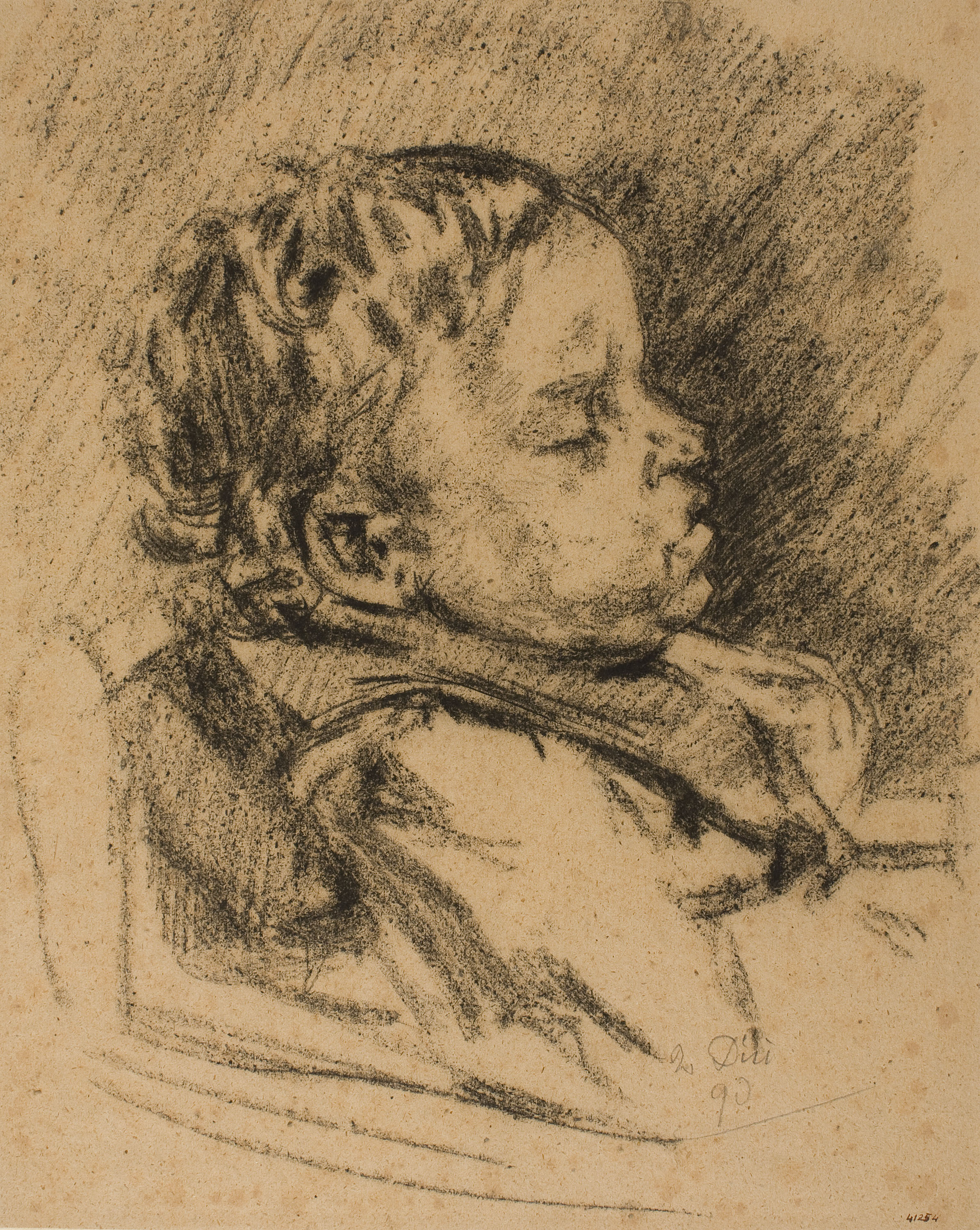 Francesc Gimeno - Infant adormit - 1890 image for: Francesc Gimeno - Infant adormit - 1890