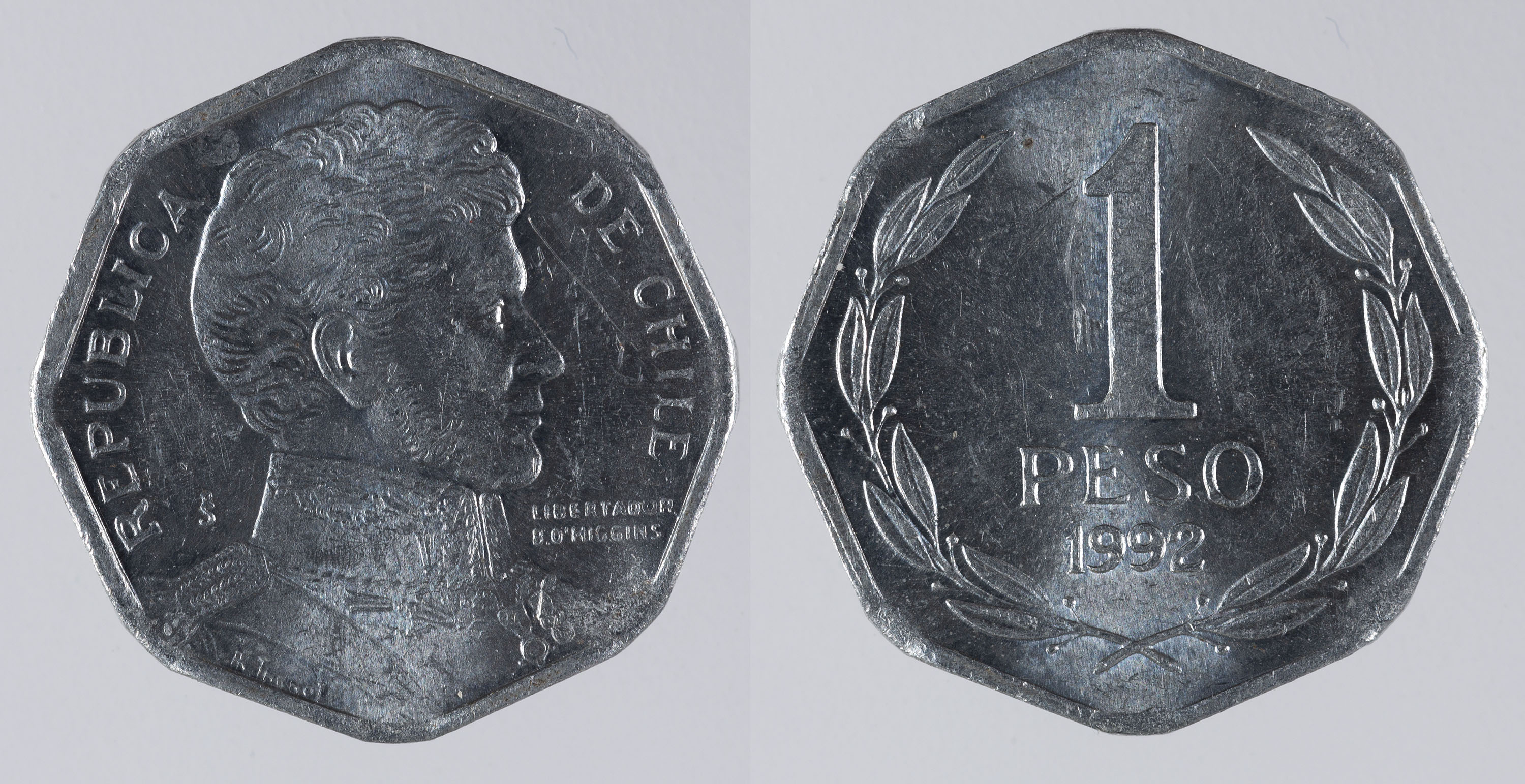image for: República de Xile - 1 peso - 1992
