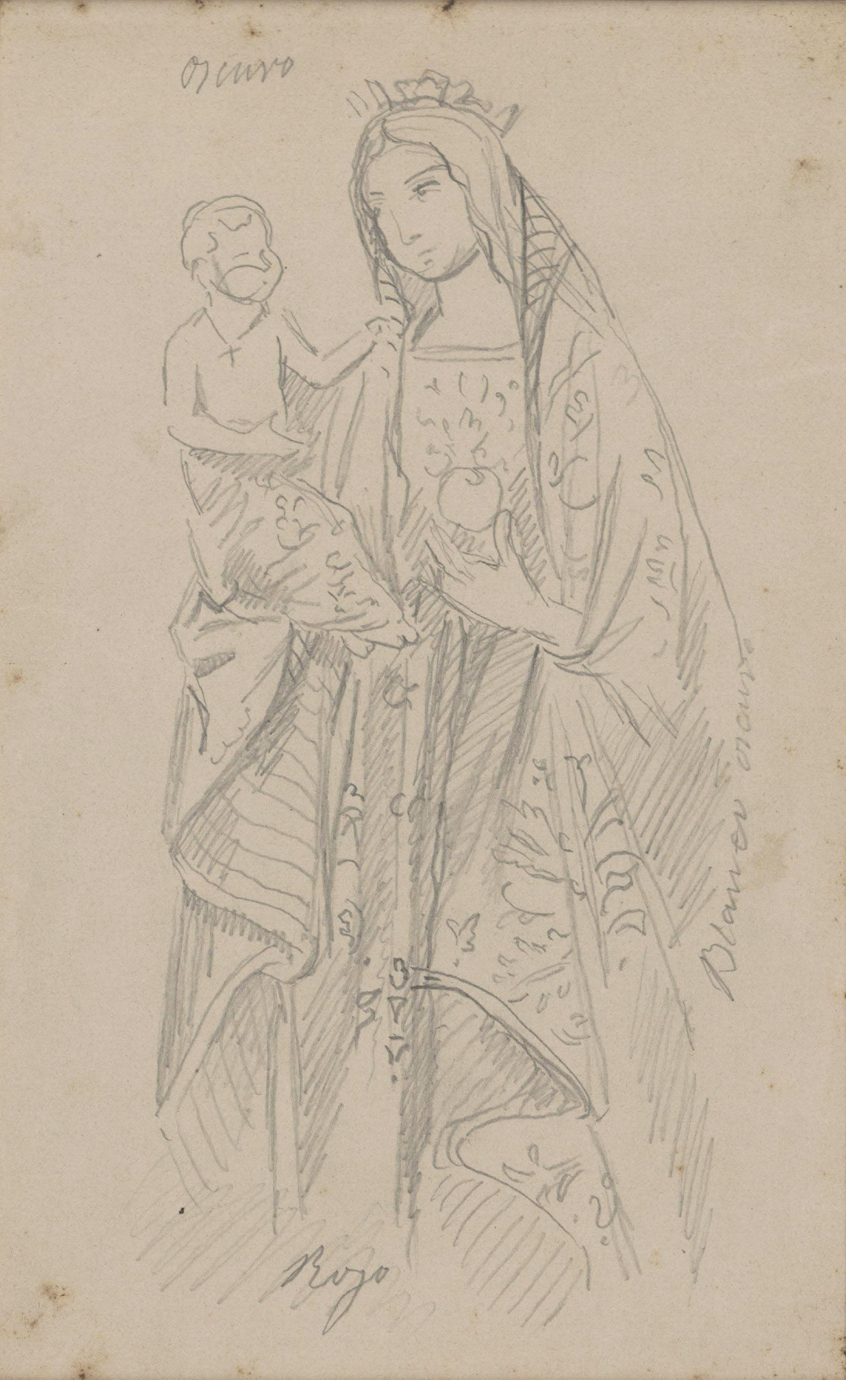 image for: Claudi Lorenzale - Mare de Déu amb el Nen - 1816-1889
