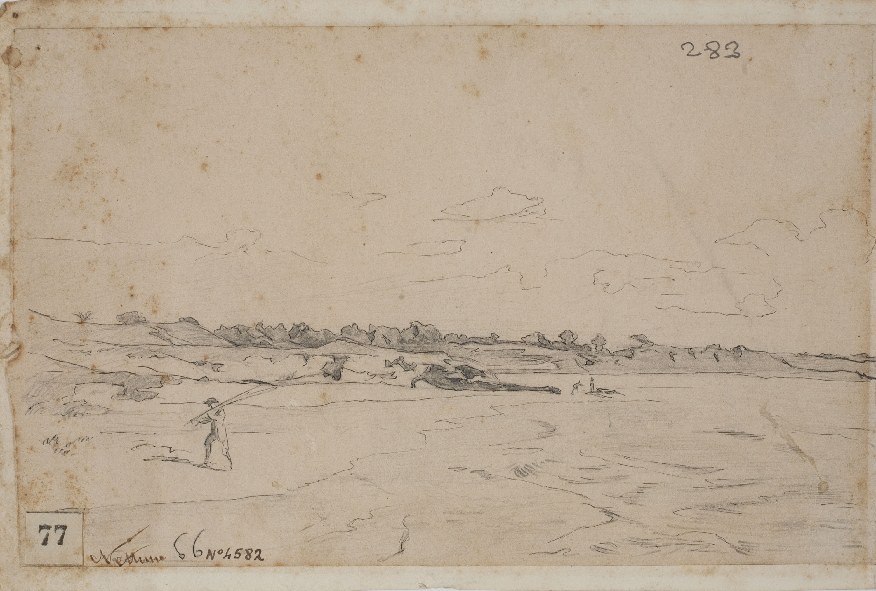 Josep Lluís Pellicer - Vista de Nettuno - 1866 image for: Josep Lluís Pellicer - Vista de Nettuno - 1866