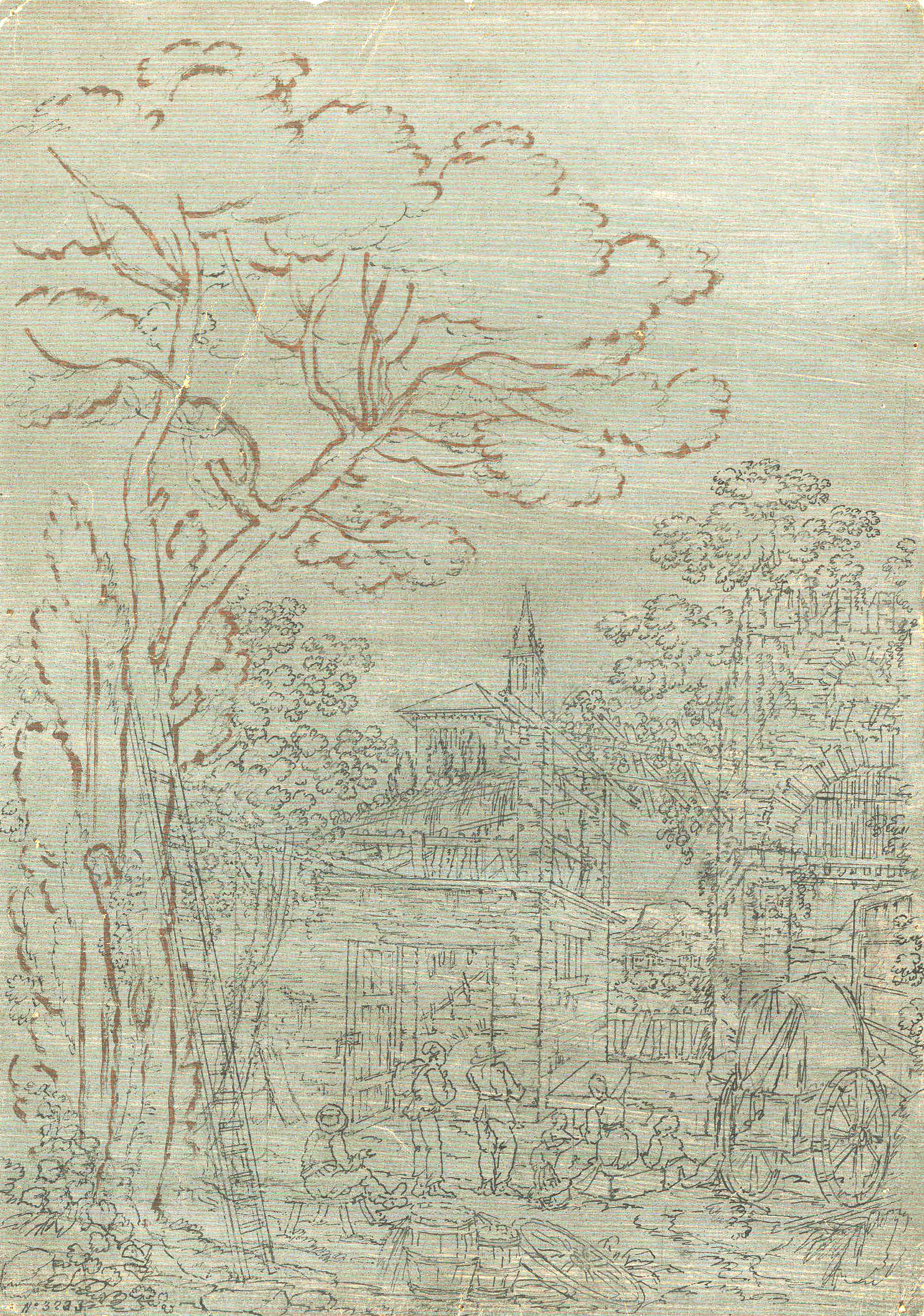 image for: Pau Rigalt - Escena rural - Cap a 1820-1830