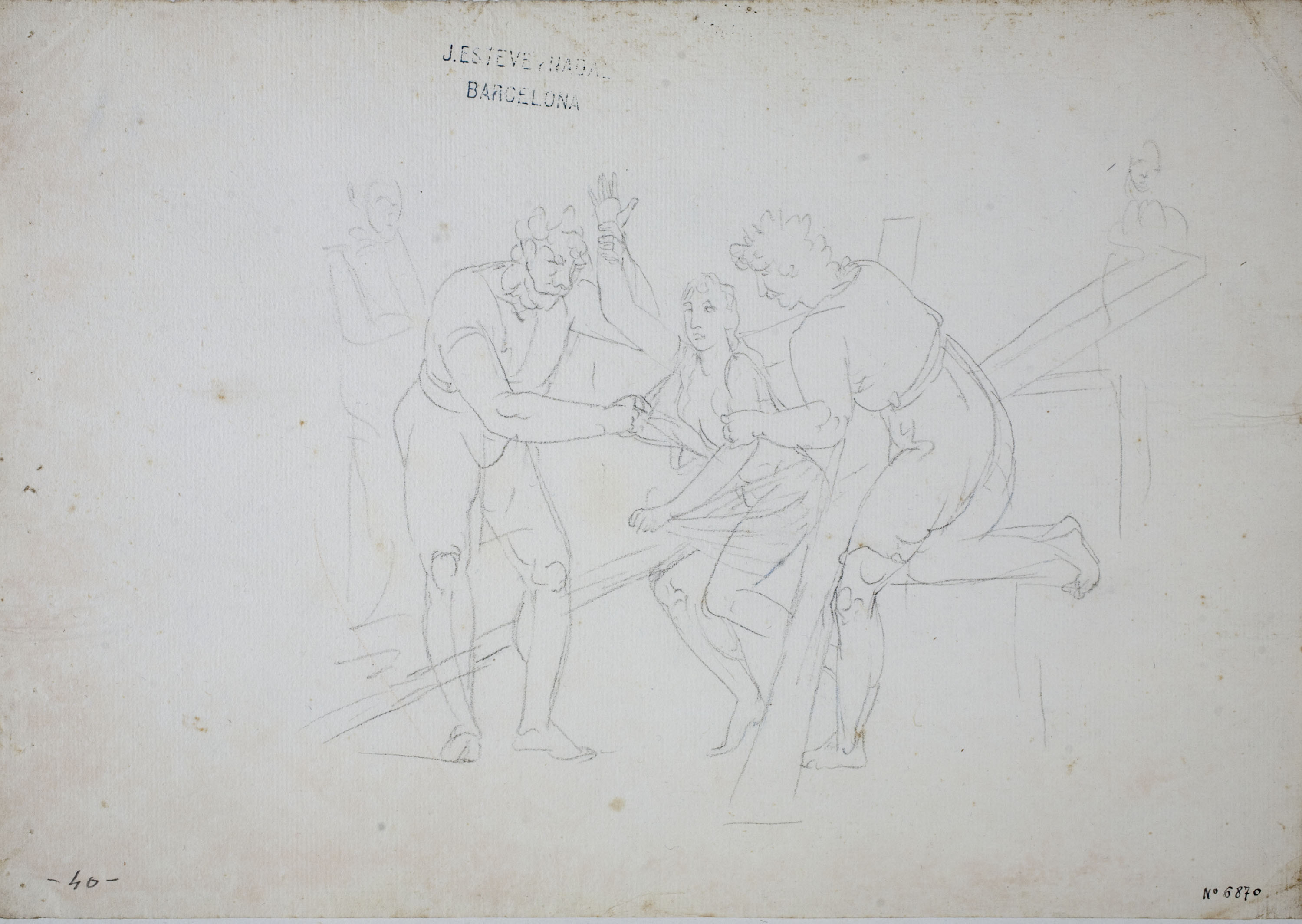 image for: Josep Bernat Flaugier - Martiri de santa Eulàlia - Cap a 1800-1812