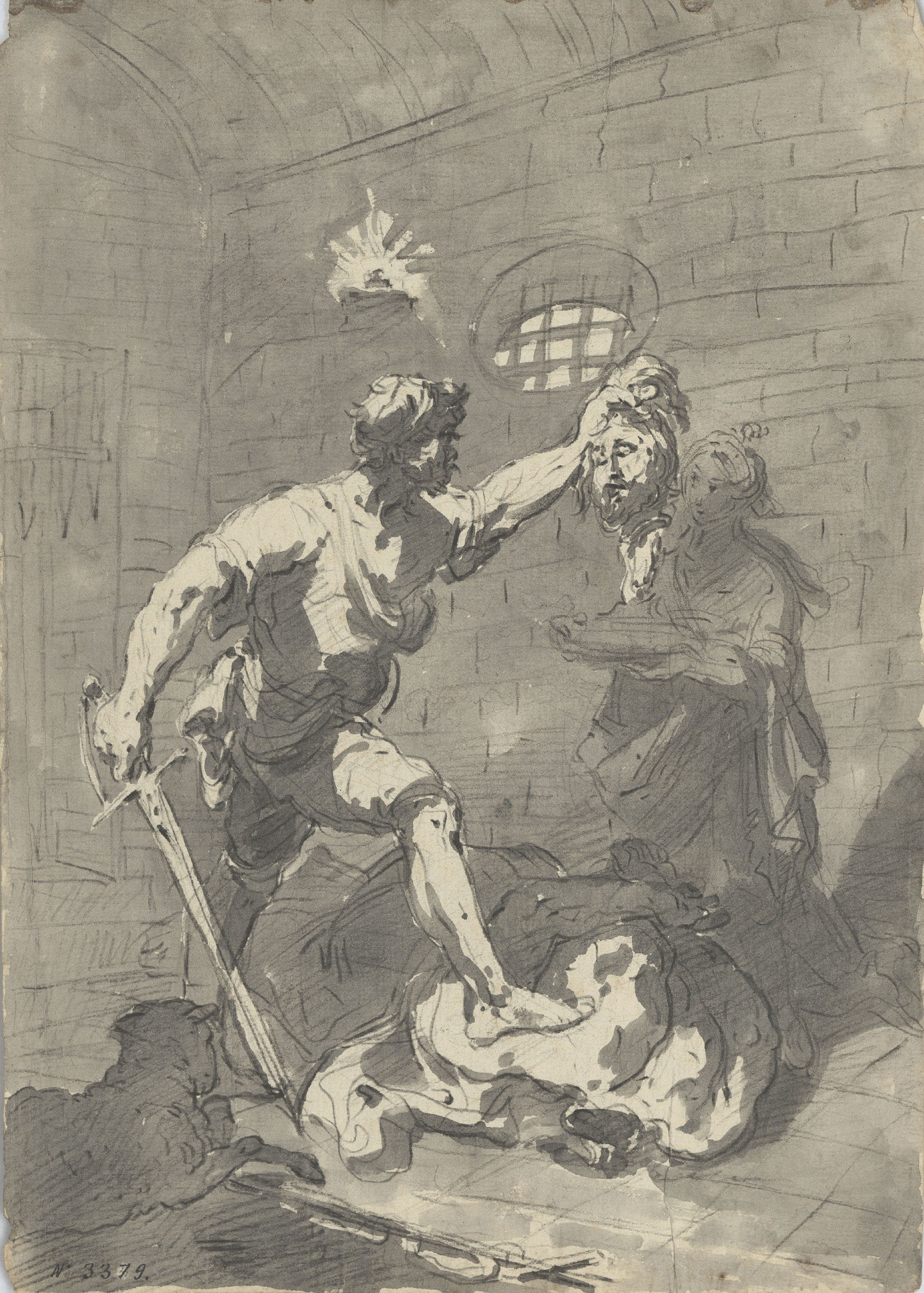 image for: Vicente Rodes - Degollament de sant Joan Baptista - Cap a 1834-1840