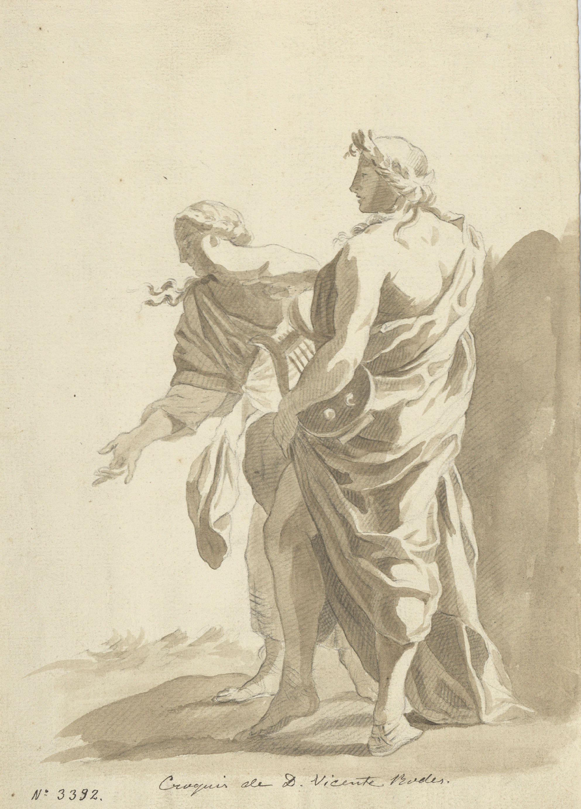 image for: Vicente Rodes - Apol·lo i Venus - Cap a 1834-1840