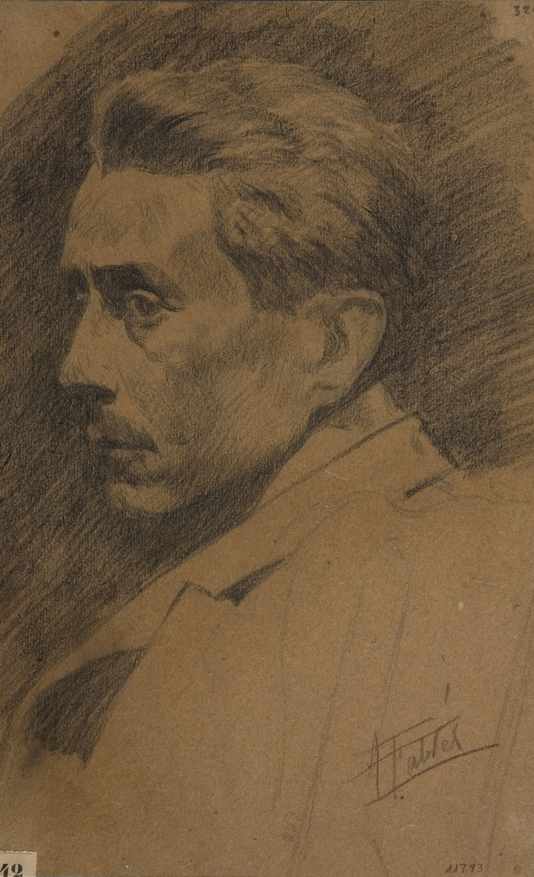 image for: Antoni Fabrés - Retrat masculí - Cap a 1905