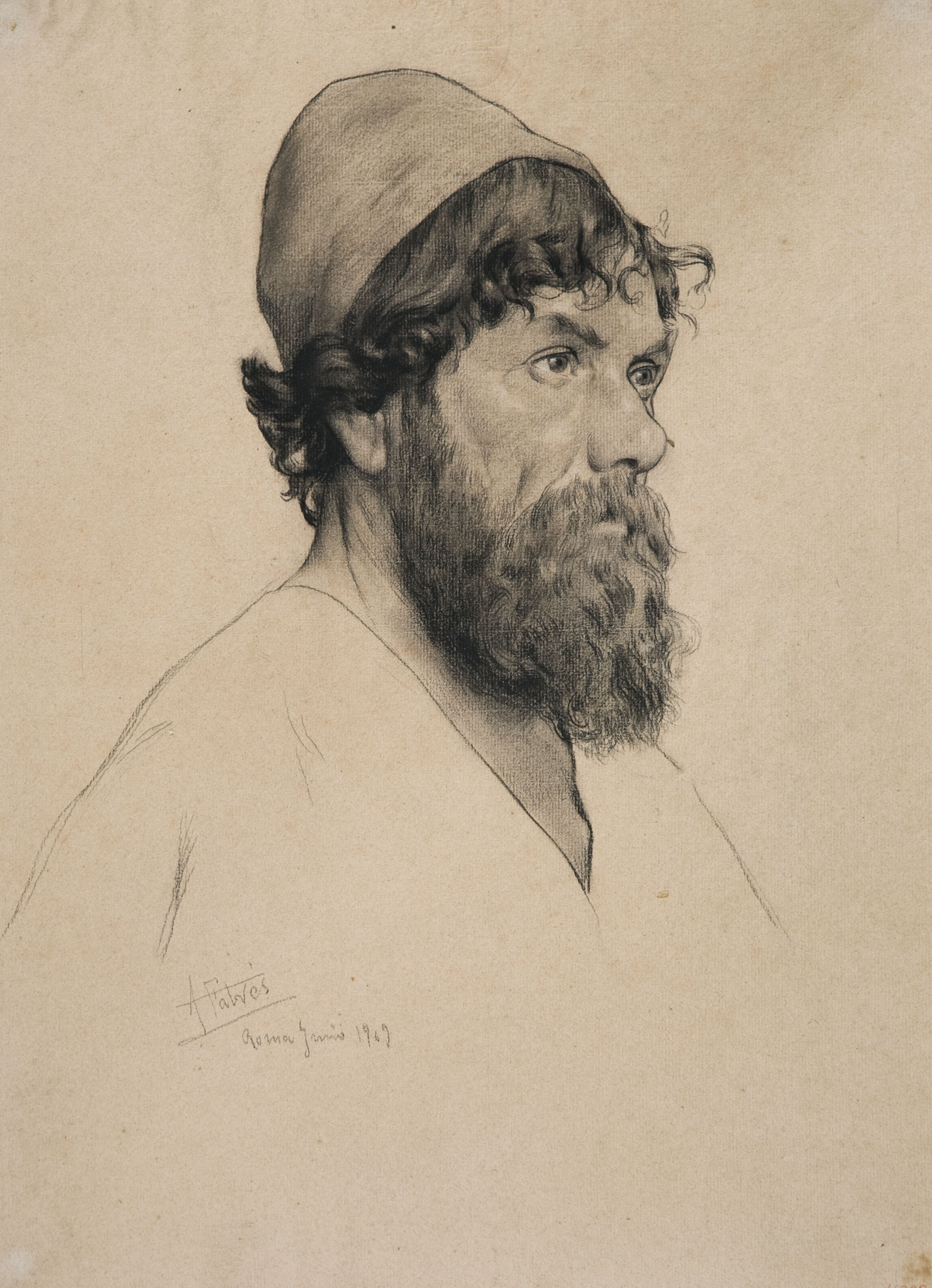 image for: Antoni Fabrés - Bust de camperol italià - 1909