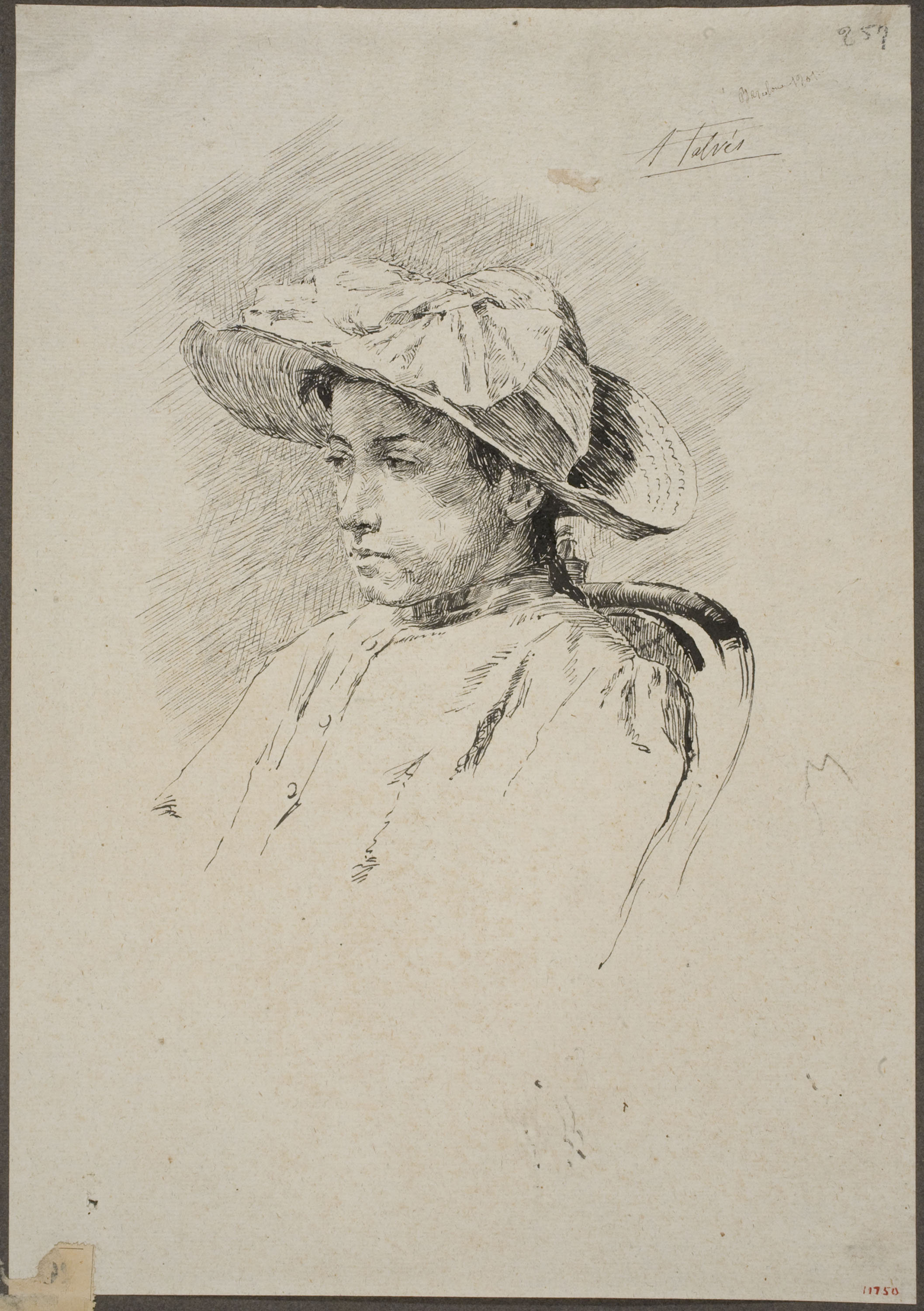 Antoni Fabrés - Retrat de dama - 1901 image for: Antoni Fabrés - Retrat de dama - 1901