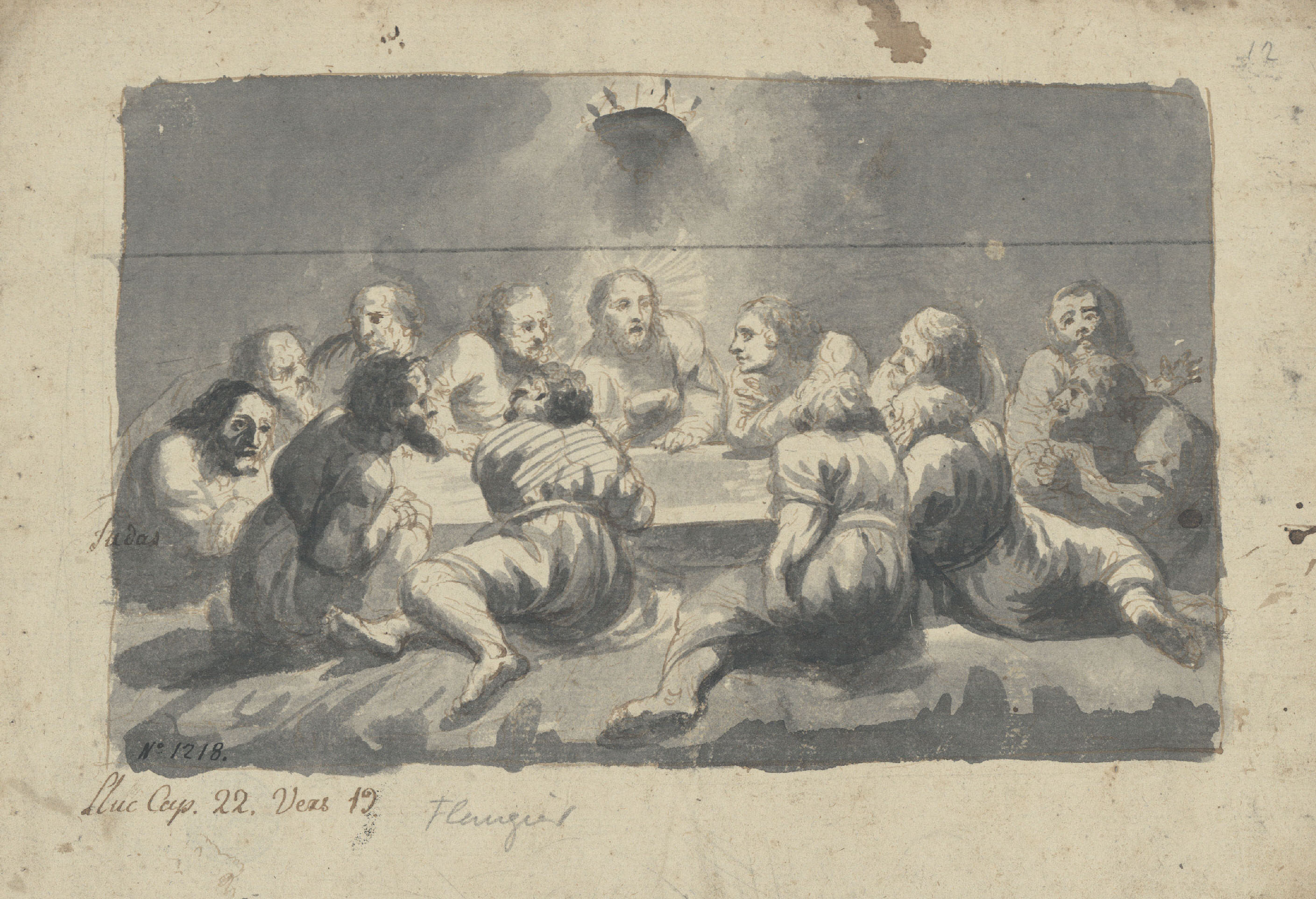 Josep Bernat Flaugier - Sant Sopar - Cap a 1790-1800 image for: Josep Bernat Flaugier - Sant Sopar - Cap a 1790-1800