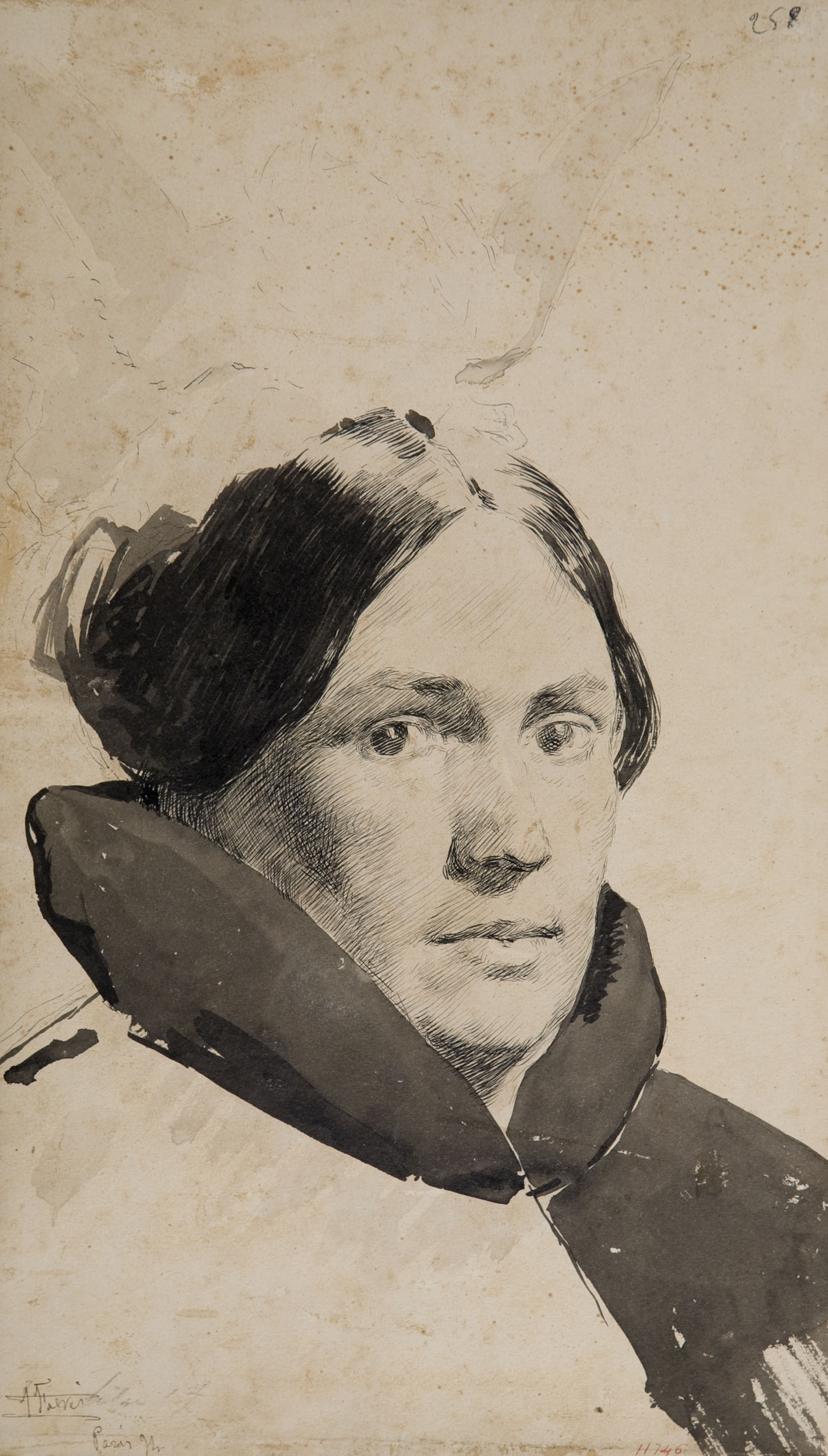 image for: Antoni Fabrés - Retrat femení - 1894