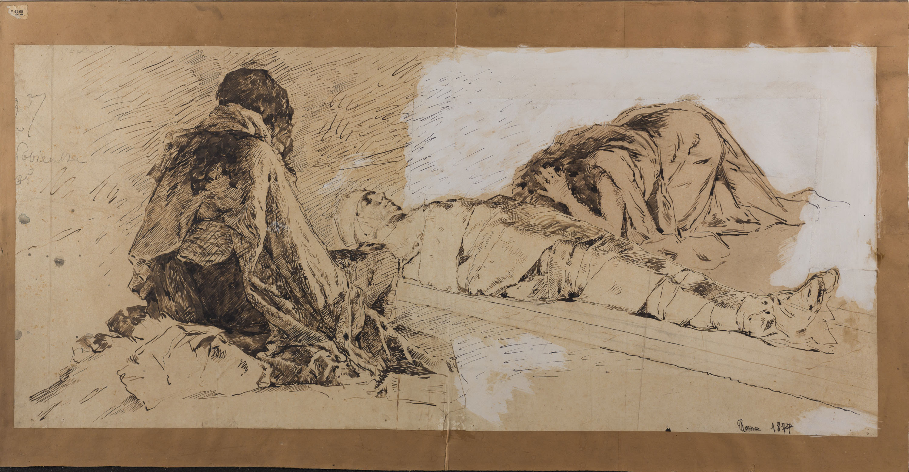 Antoni Fabrés - La farsa dels ploraires - 1877 image for: Antoni Fabrés - La farsa dels ploraires - 1877