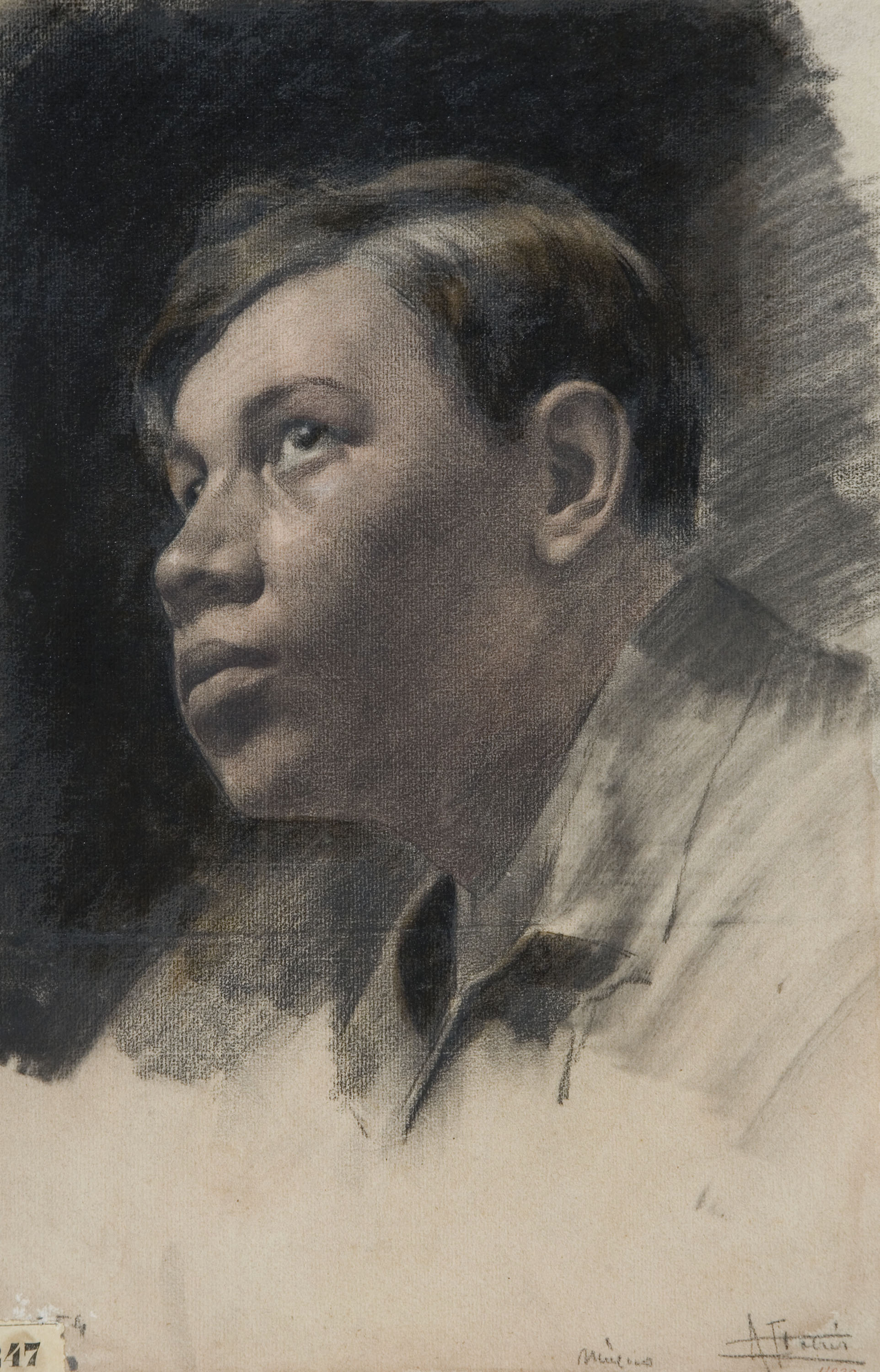 image for: Antoni Fabrés - Retrat del pintor Diego Rivera - Cap a 1904