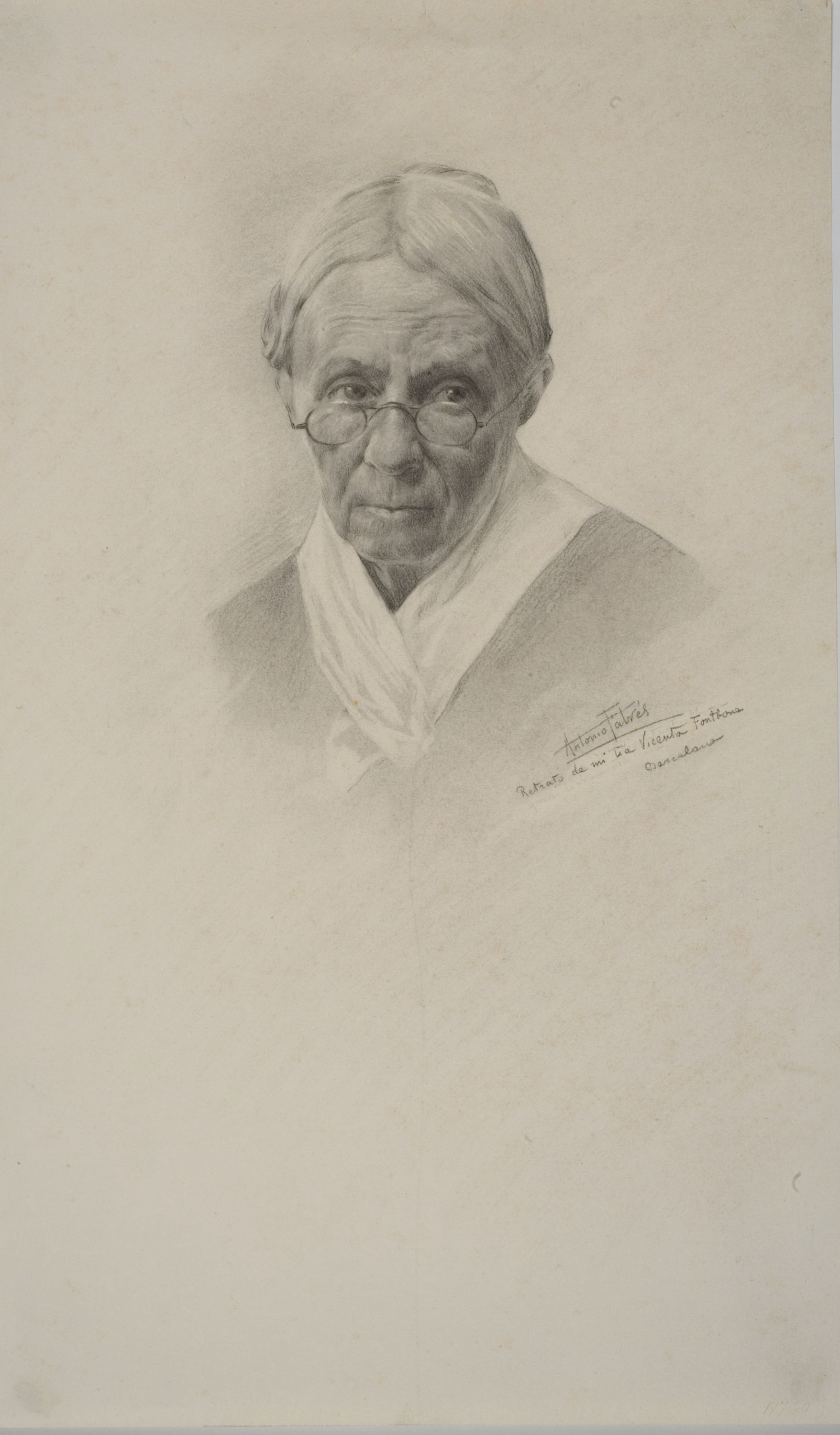 image for: Antoni Fabrés - Retrat de Vicenta Fontbona, tia de l'artista - 1875