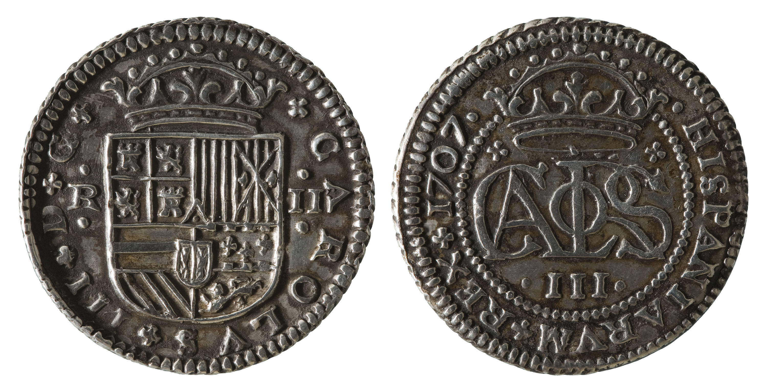 image for: Arxiduc Carles d'Àustria - 2 rals - 1707