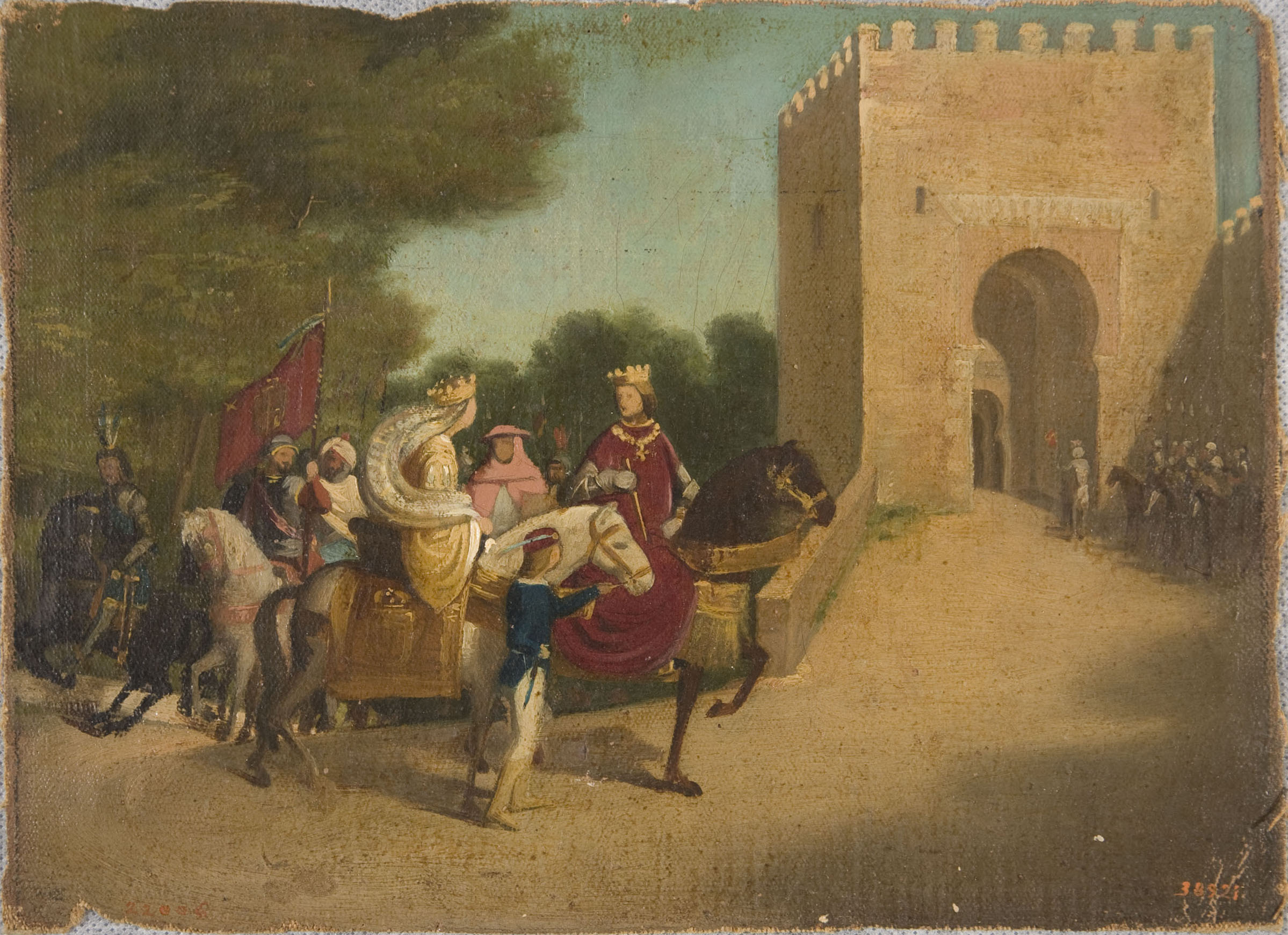 image for: Claudi Lorenzale - Entrada dels Reis Catòlics a Granada - Segona meitat del segle XIX