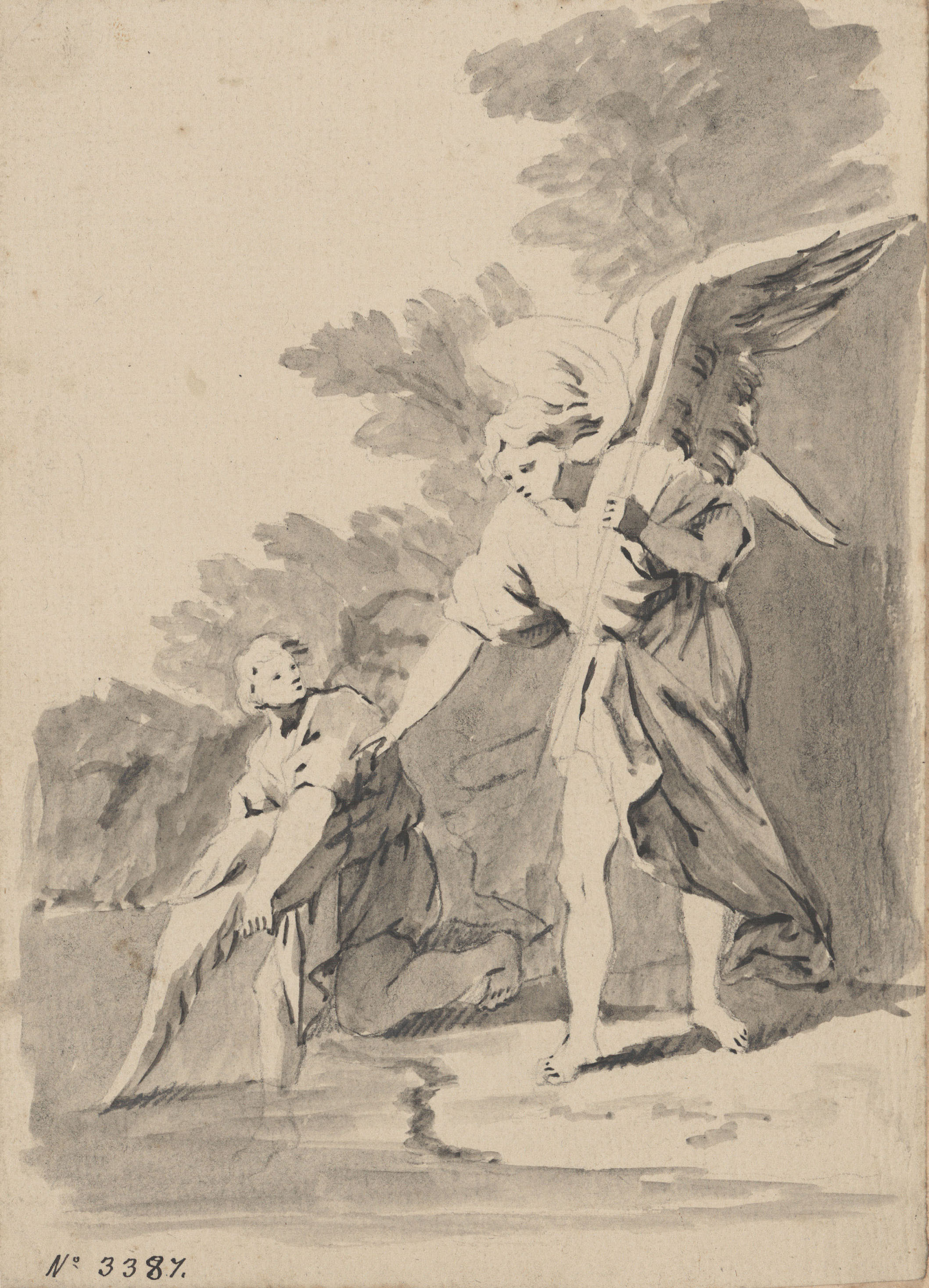 image for: Vicente Rodes - Tobies i l'Àngel - Cap a 1834-1840