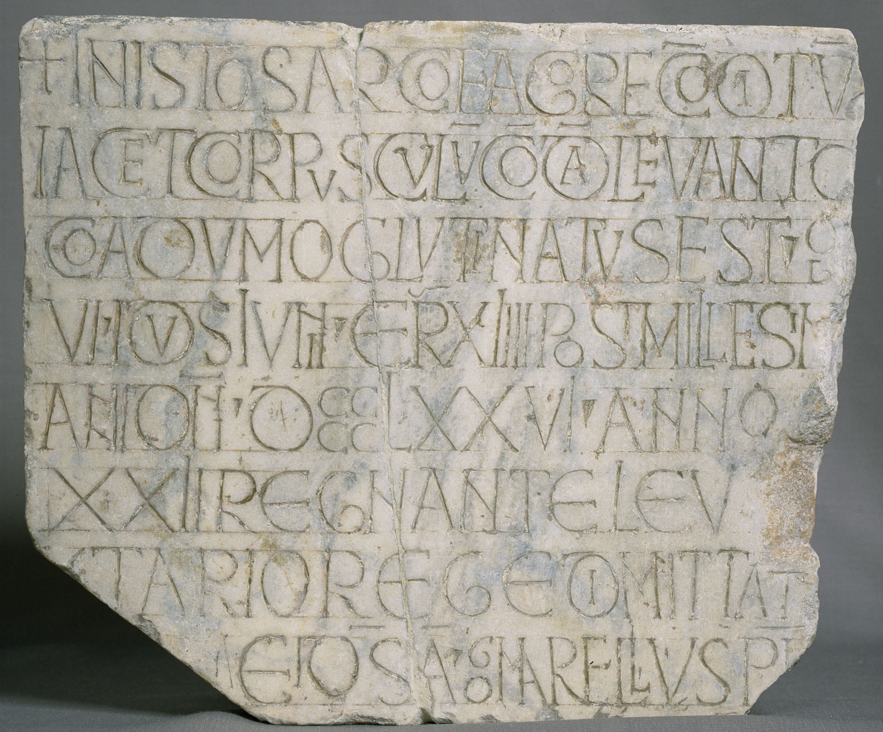 image for: Gomarellus - Làpida sepulcral cristiana amb l'epitafi de Levanto - 976
