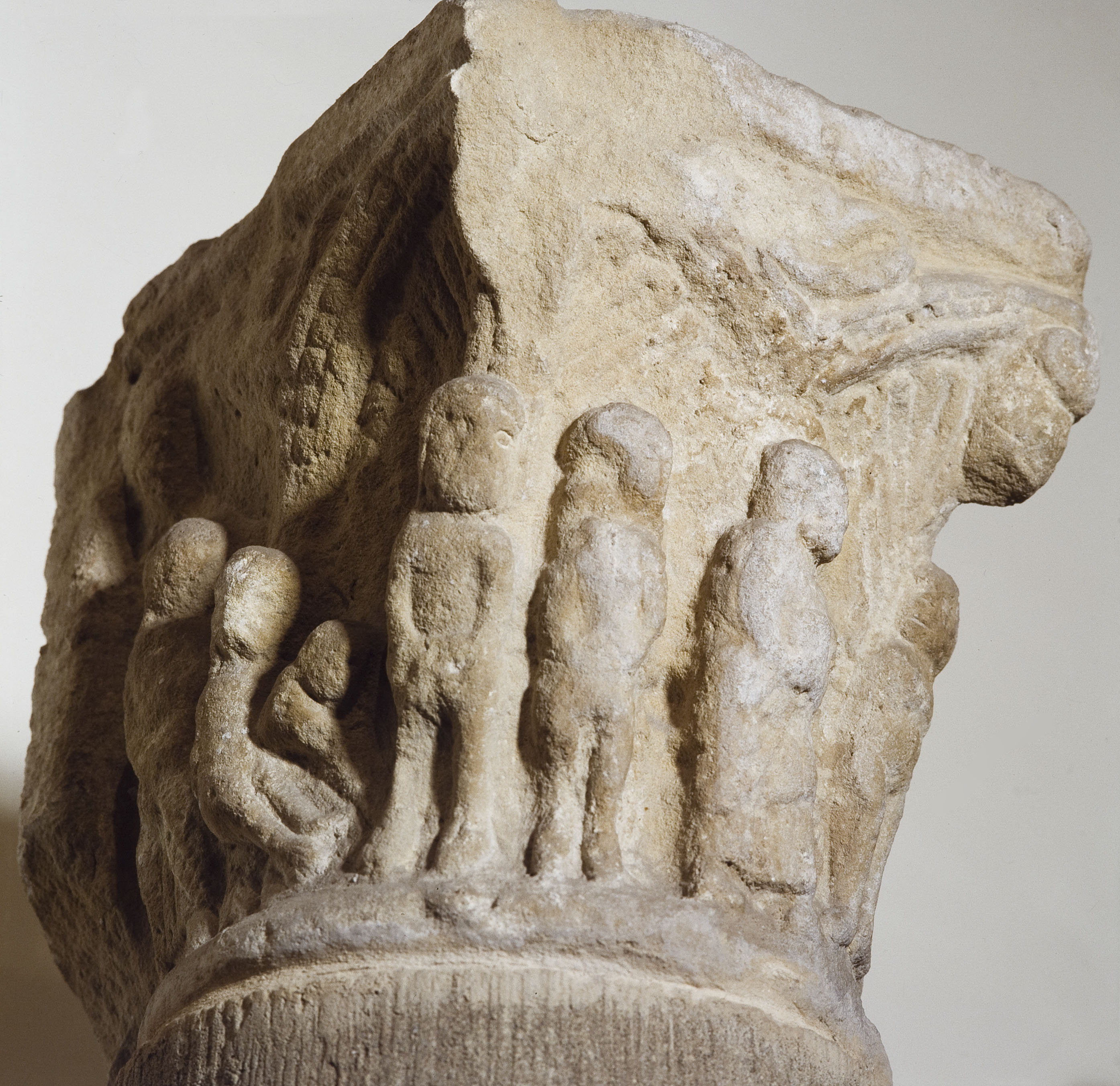 image for: Anònim - Capitell historiat. Adam i Eva - Primera meitat del segle XIII