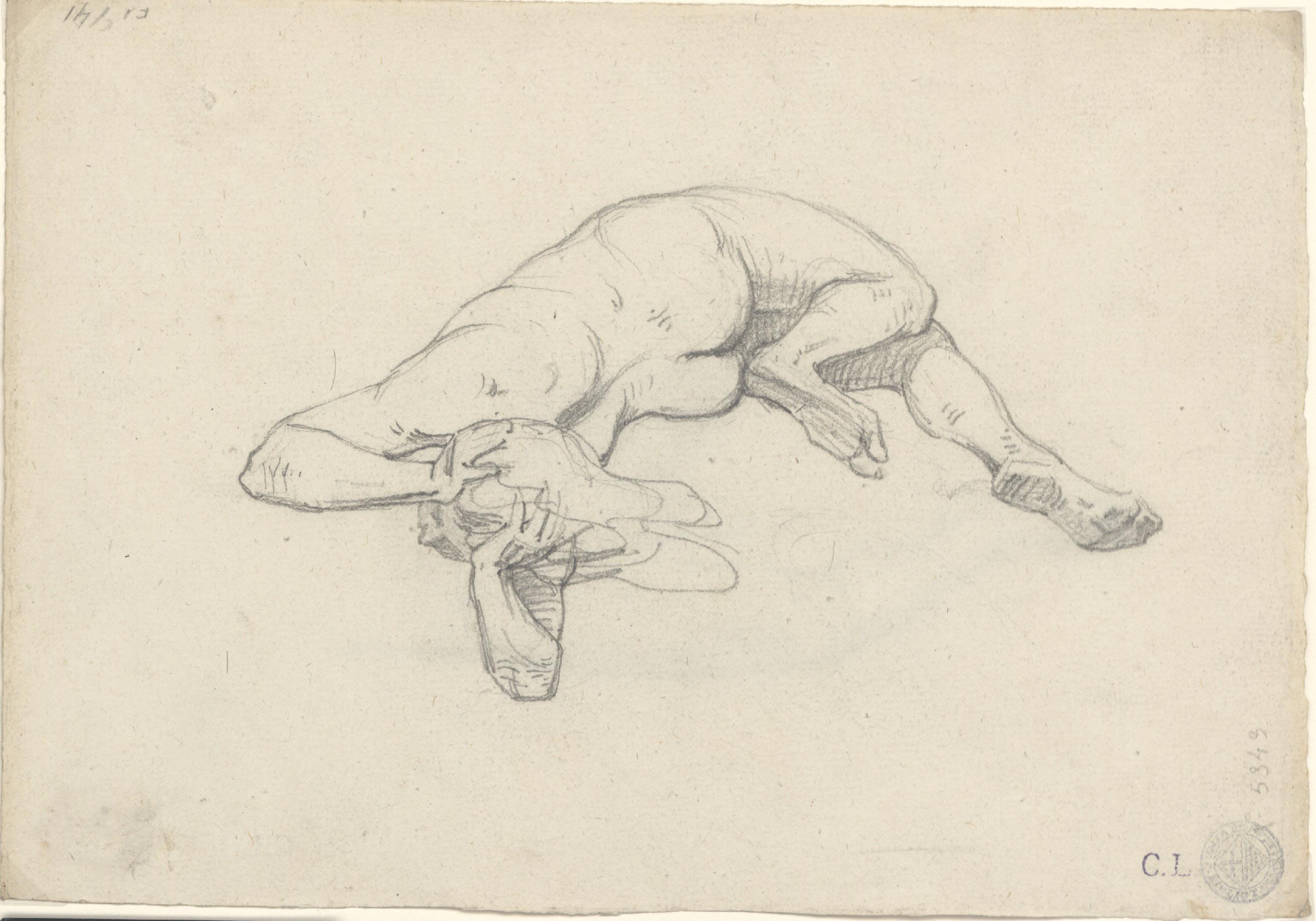 image for: Claudi Lorenzale - Estudi de nu - Cap a 1850-1860
