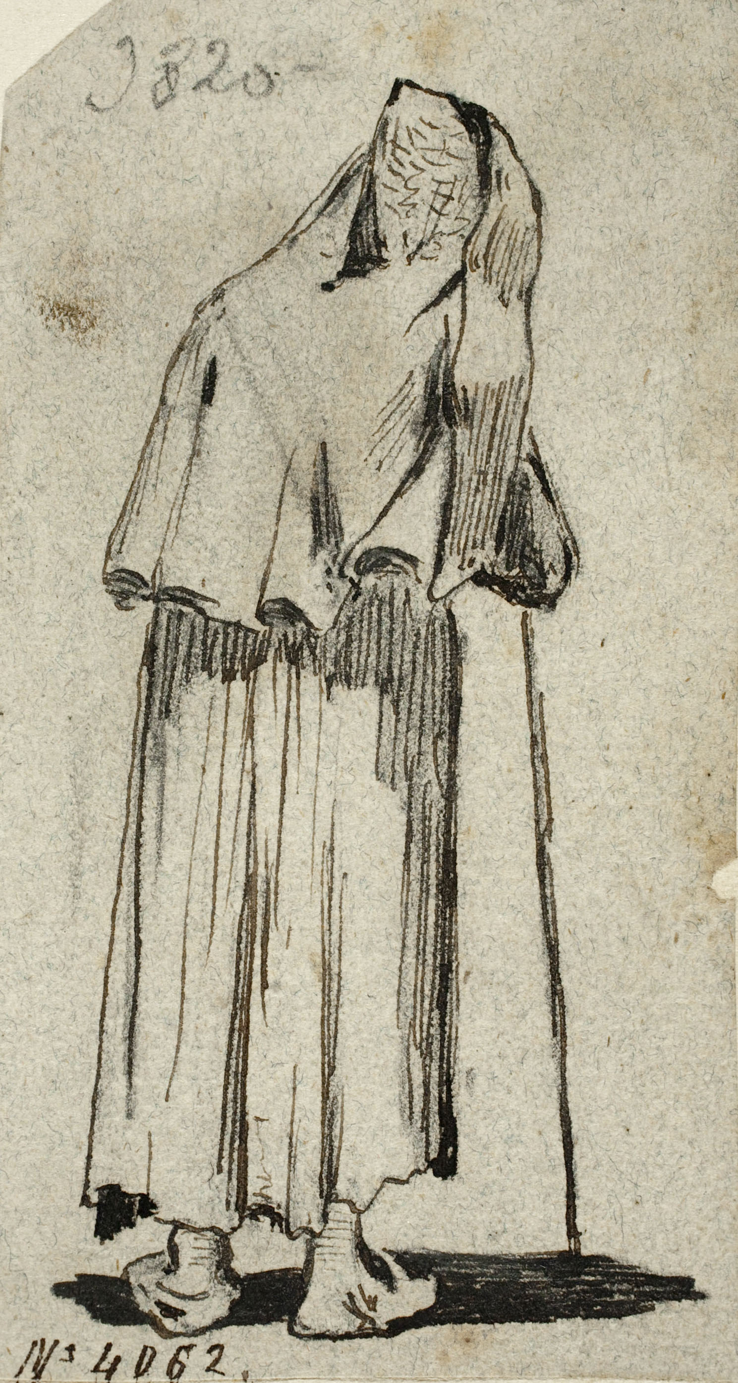 Modest Urgell - Dona d'esquena - Cap a 1864 image for: Modest Urgell - Dona d'esquena - Cap a 1864