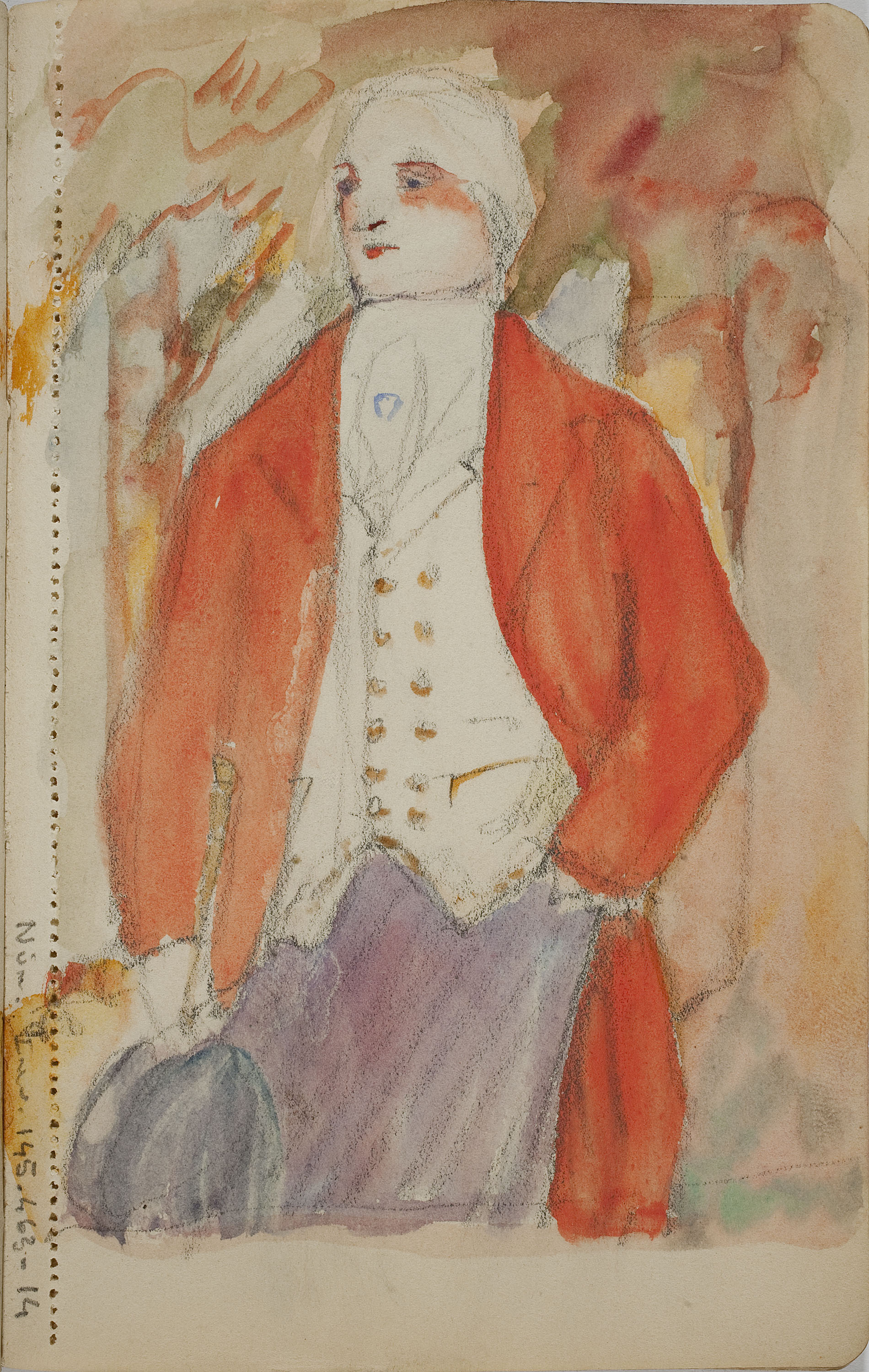 image for: Ismael Smith - Home amb indumentària del segle XVIII - Cap a 1909-1916