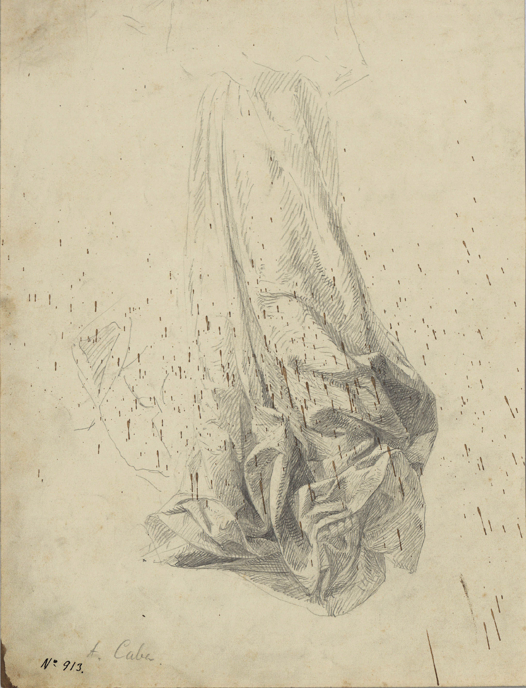 image for: Antoni Caba - Estudi de plecs d'indumentària - Cap a 1860-1880