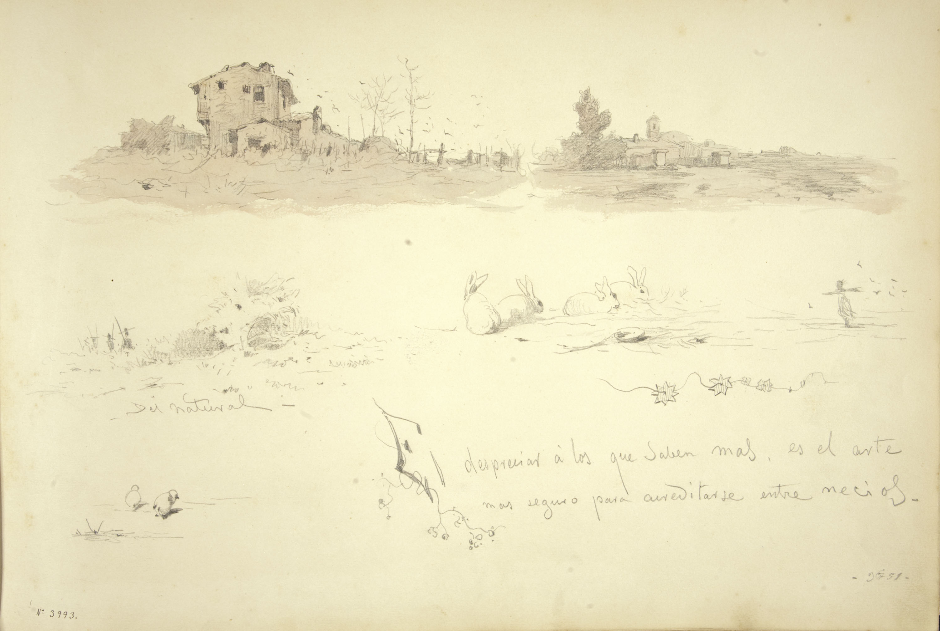 image for: Modest Urgell - Apunts del natural i altres composicions - Cap a 1864