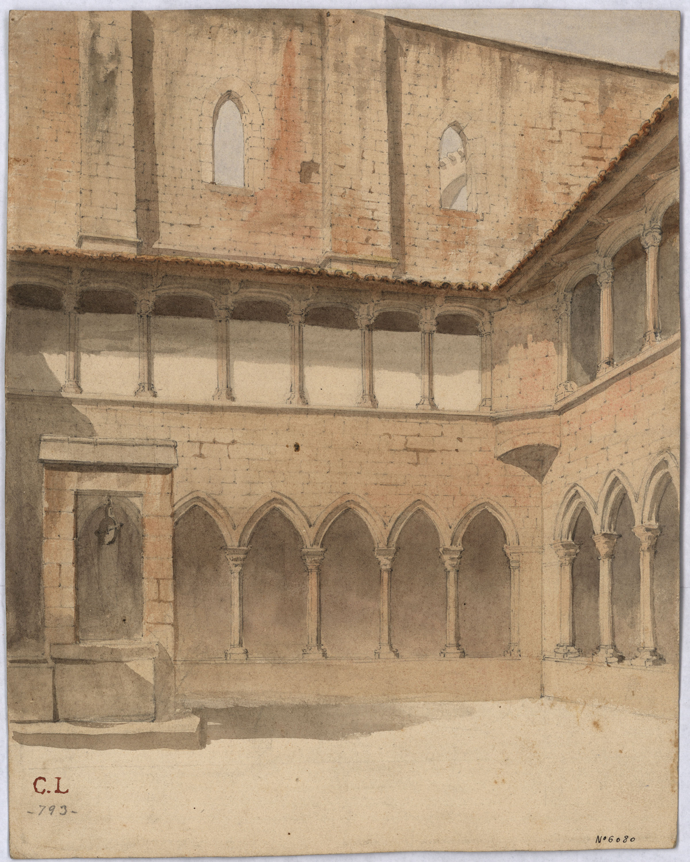 image for: Claudi Lorenzale - Claustre gòtic - Cap a 1840-1850