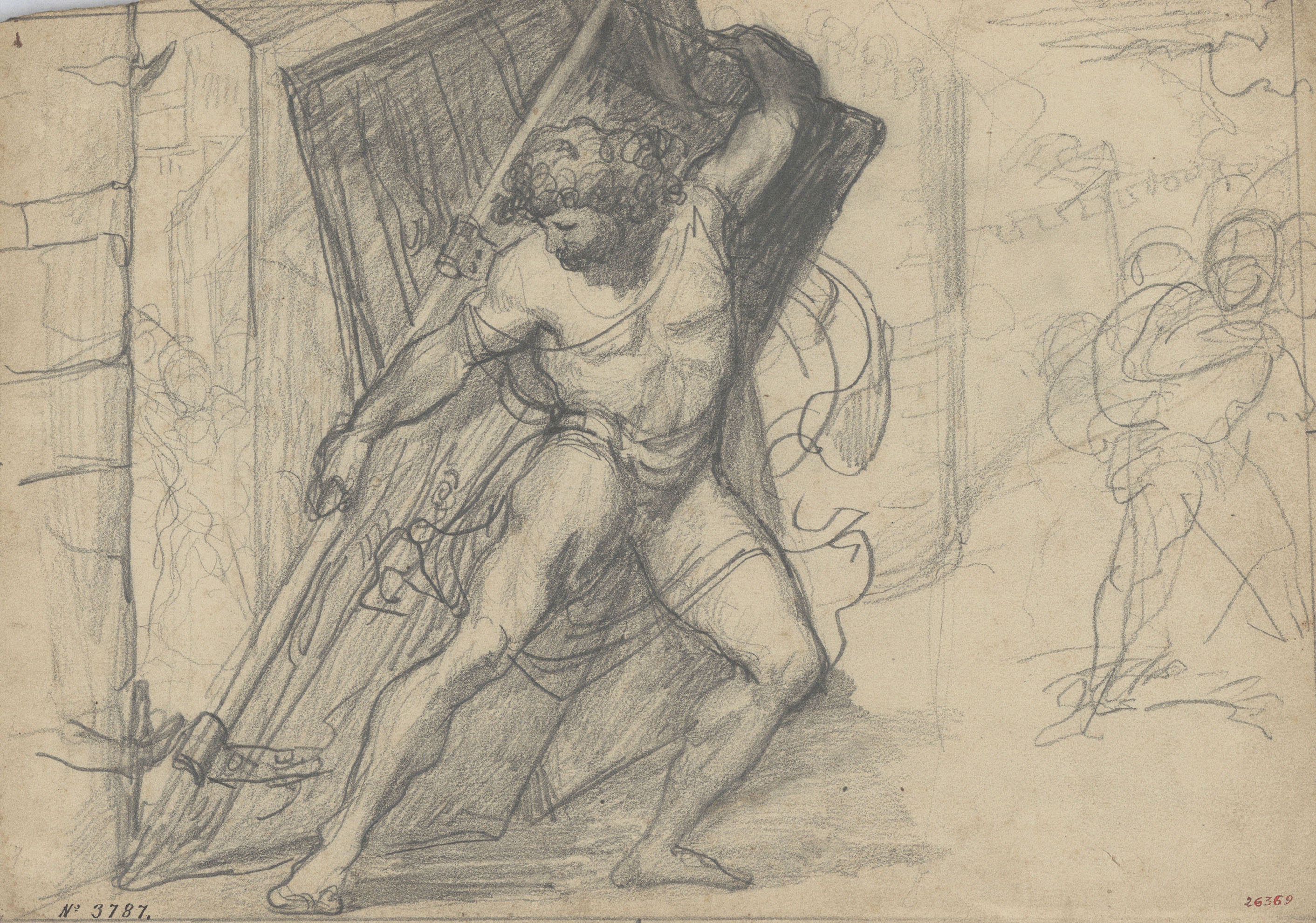 image for: Francesc Torras - Samsó arrencant les portes de la ciutat - Cap a 1850-1860