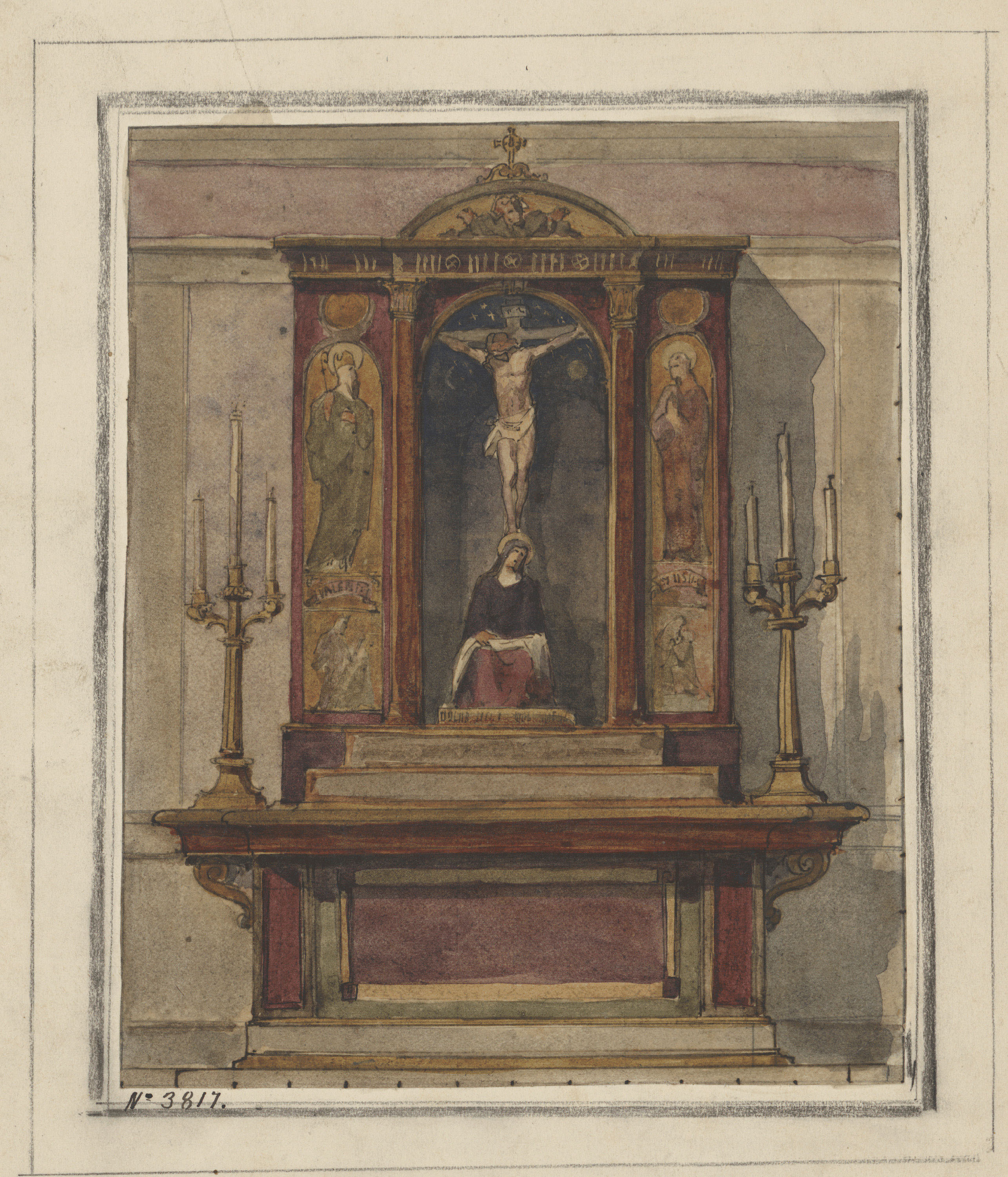 image for: Francesc Torras - Projecte d'altar - Cap a 1855-1860