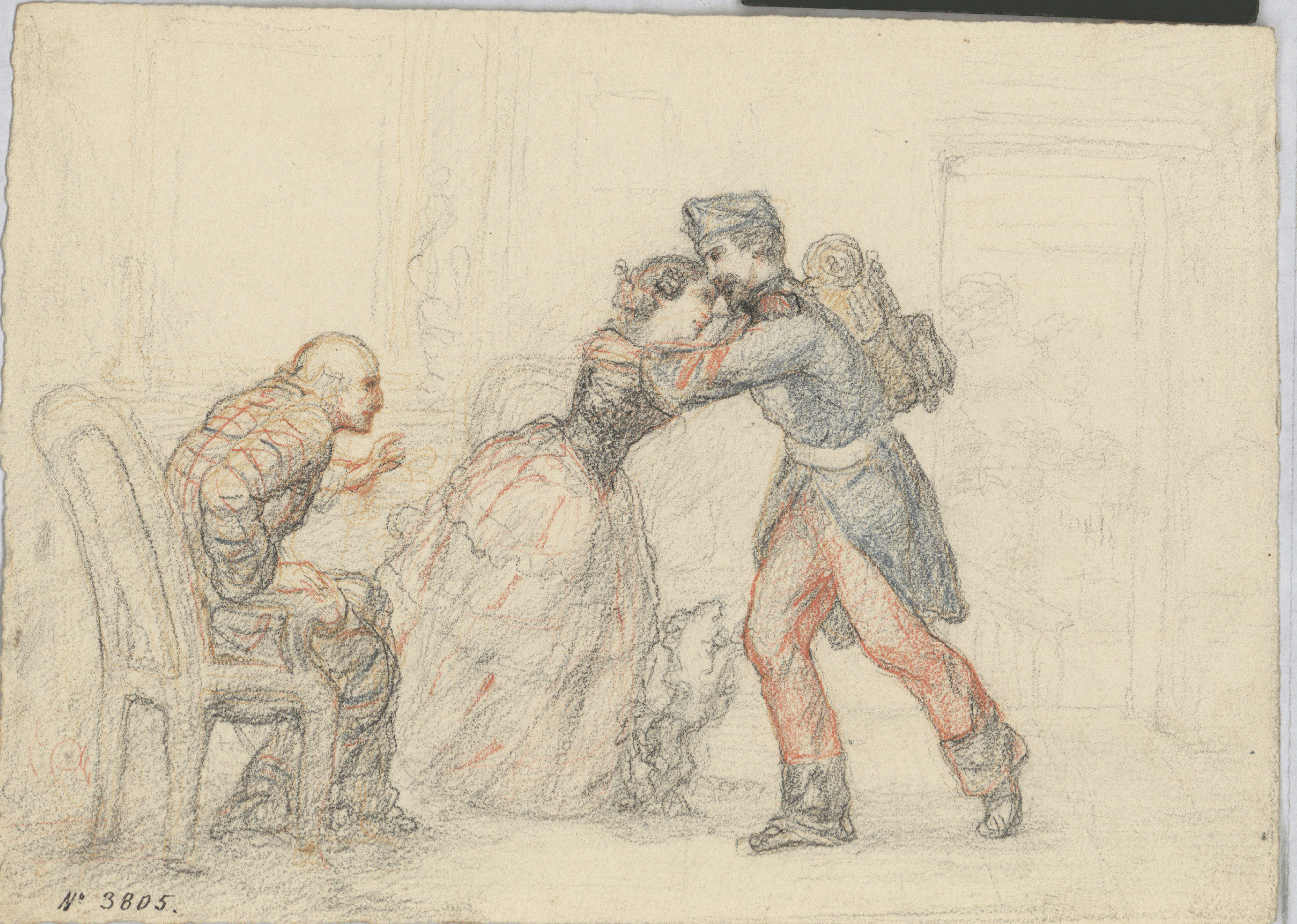 image for: Francesc Torras - El retorn del soldat - Cap a 1860-1876