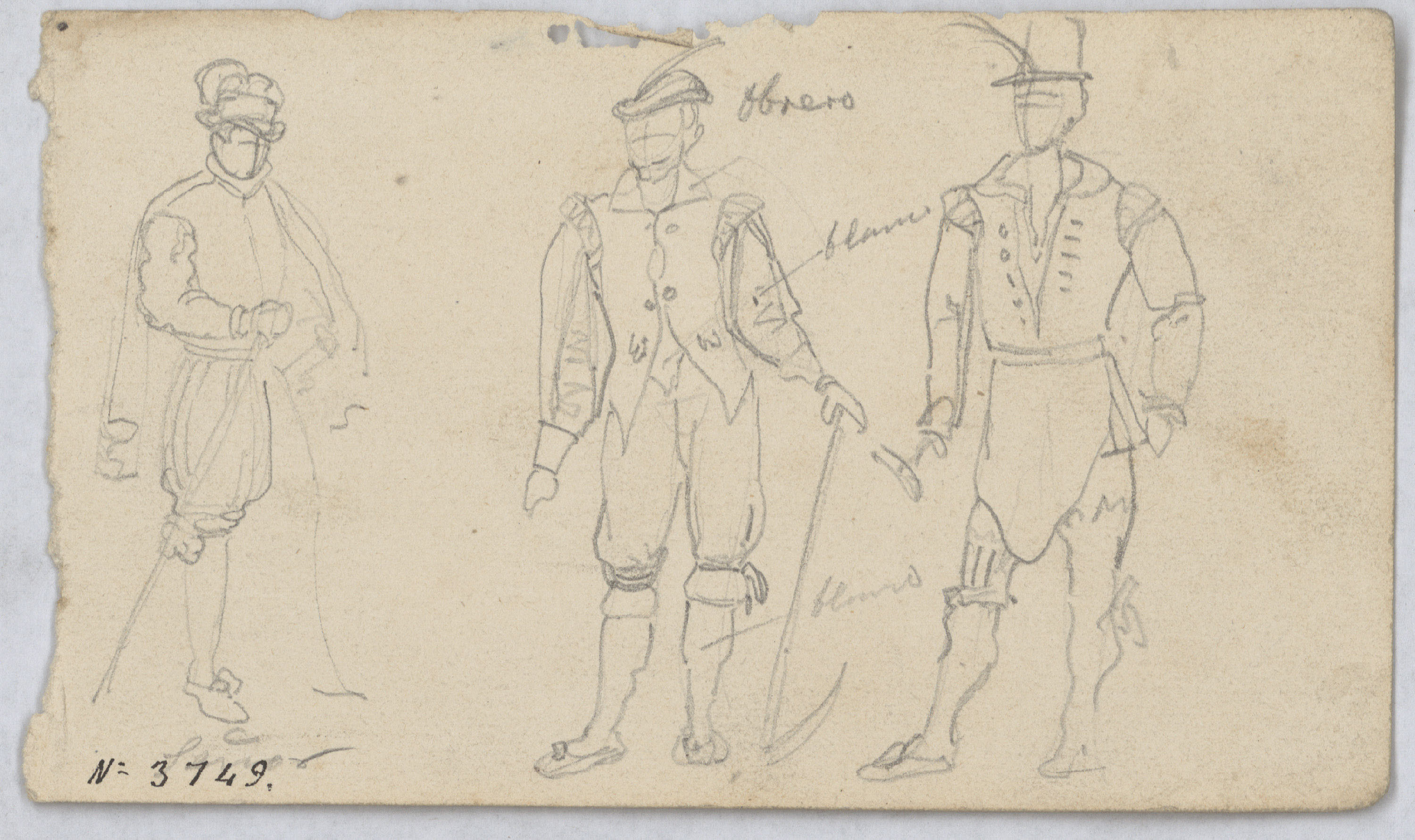 image for: Francesc Torras - Figurins amb indumentària del segle XVI - Cap a 1850-1860