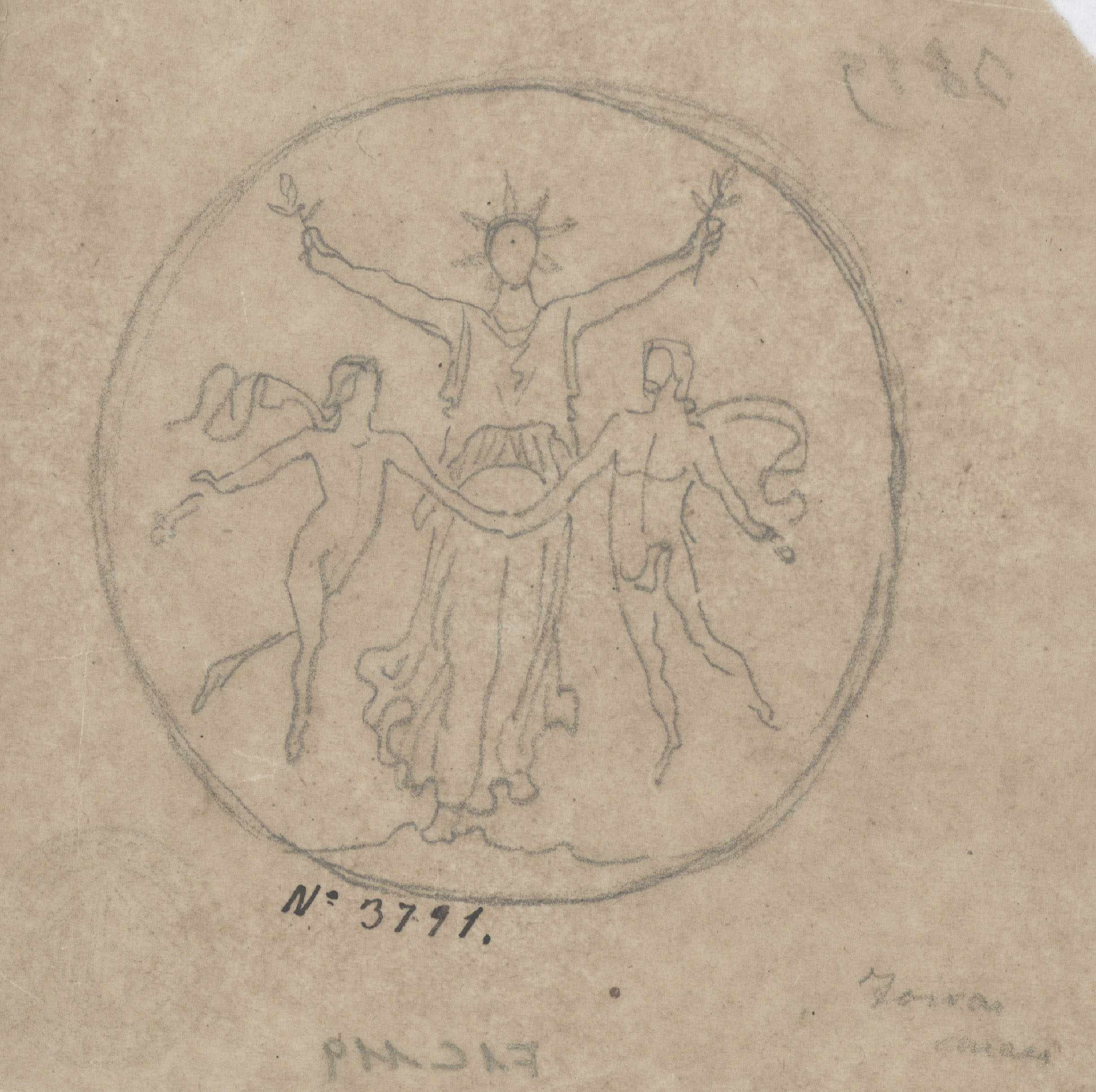 image for: Francesc Torras - Projecte de medalla commemorativa - Cap a 1876