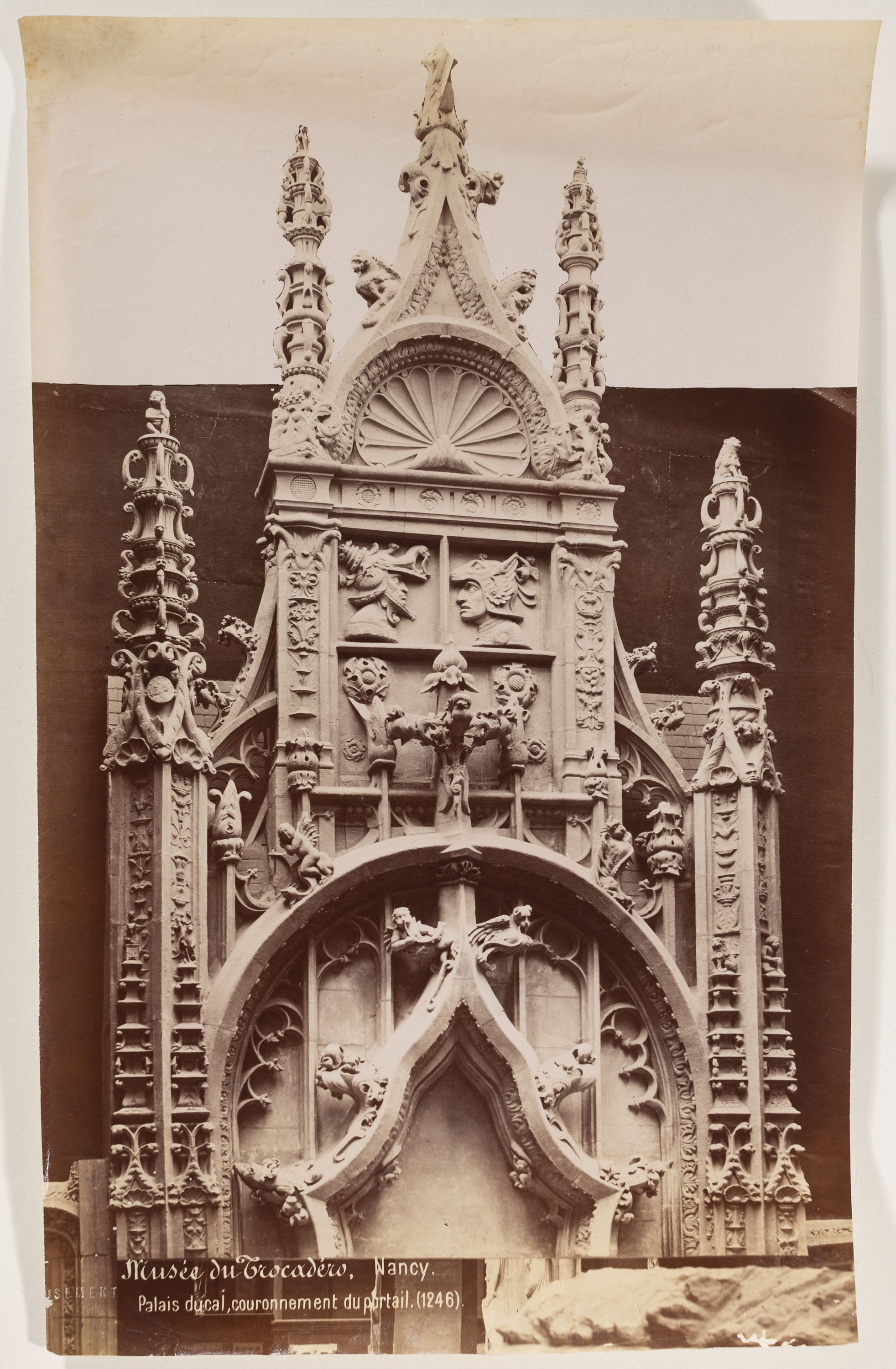 image for: Séraphin-Médéric Mieusement - Nancy. Palais ducal, couronnement du portail (Musée de Trocadero) - Cap a 1886-1891