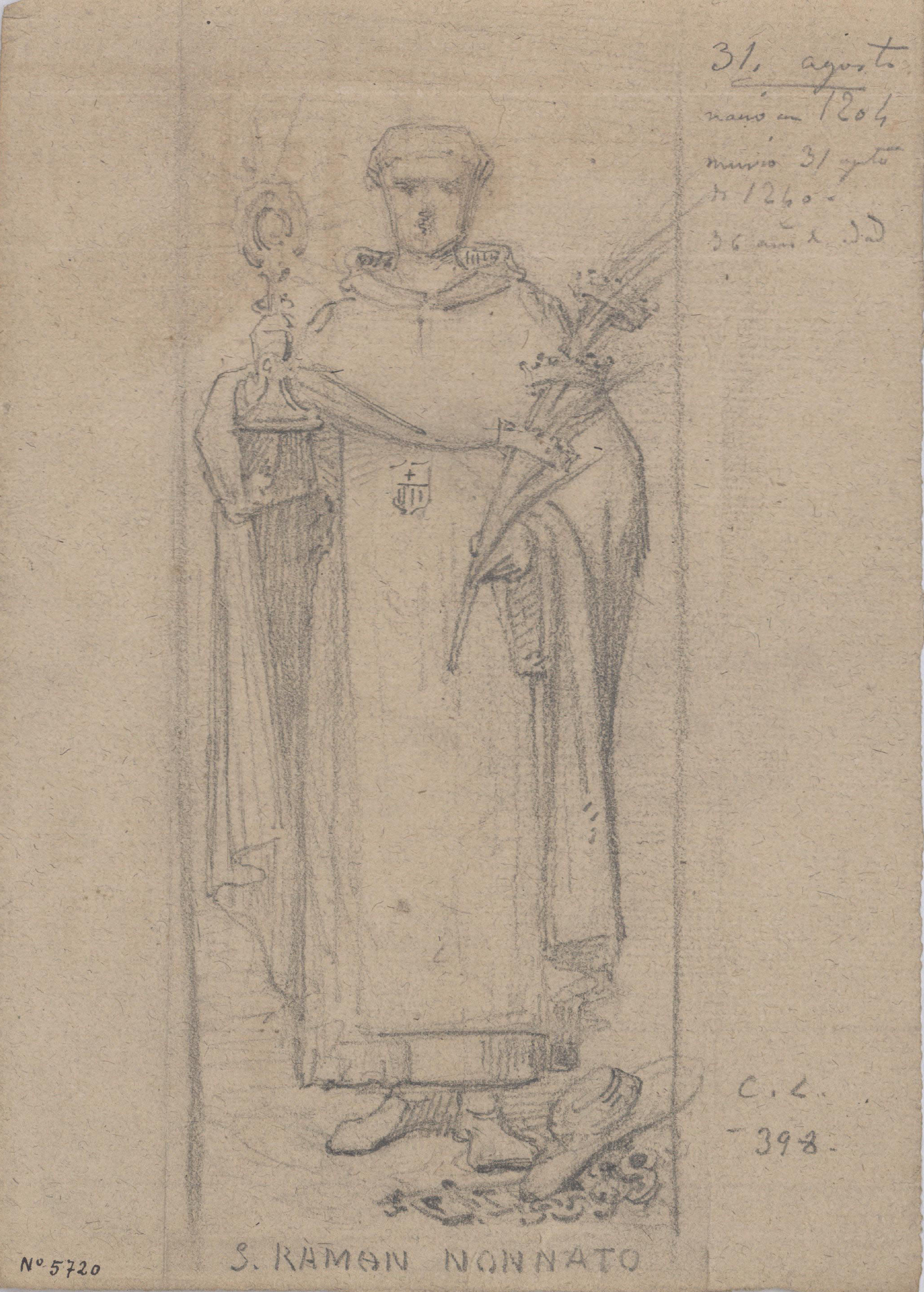 image for: Claudi Lorenzale - Sant Ramon Nonat - Cap a 1850-1870