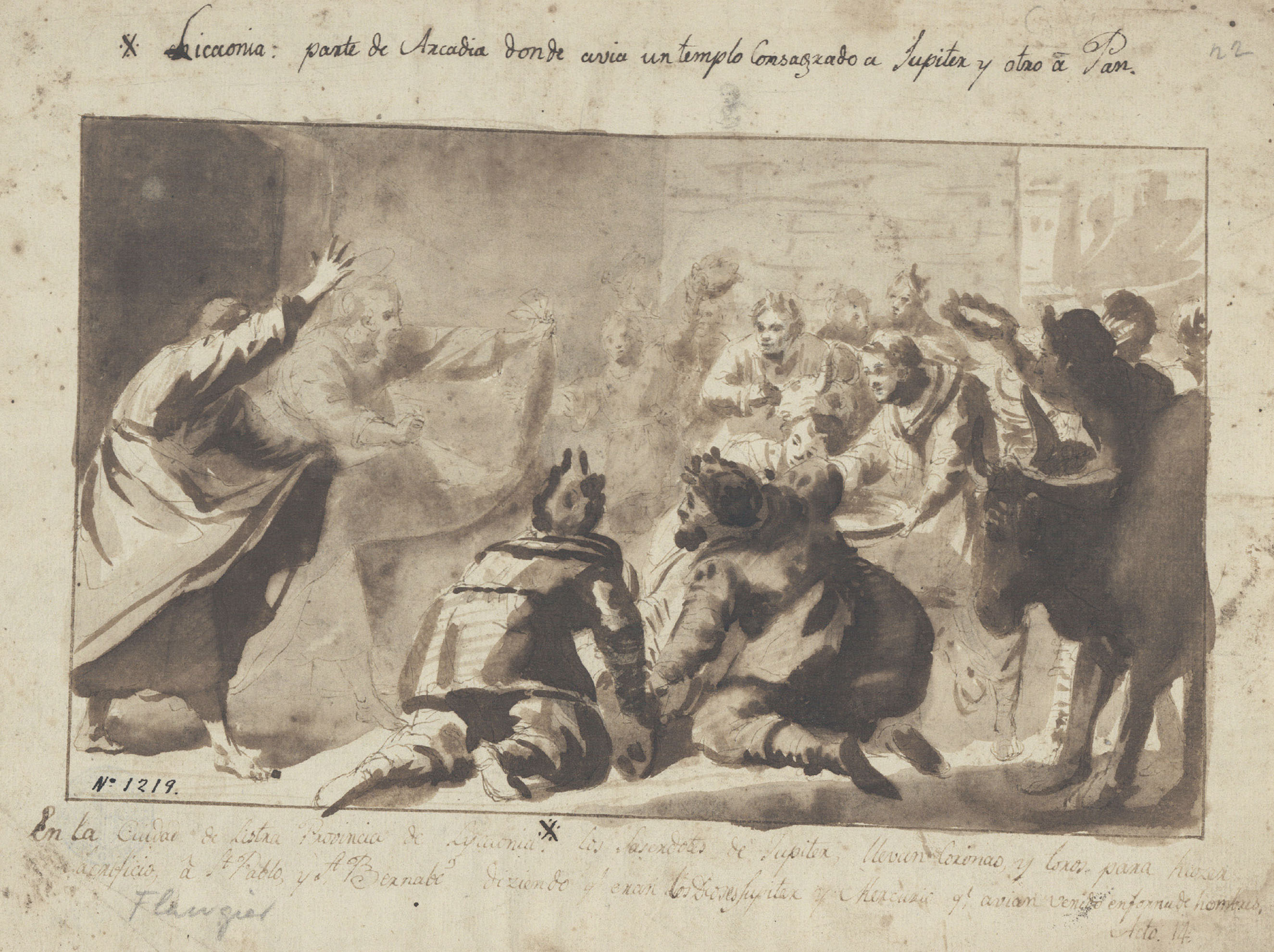 image for: Josep Bernat Flaugier - Sant Pau i sant Bernabé a Listra - Cap a 1790-1800