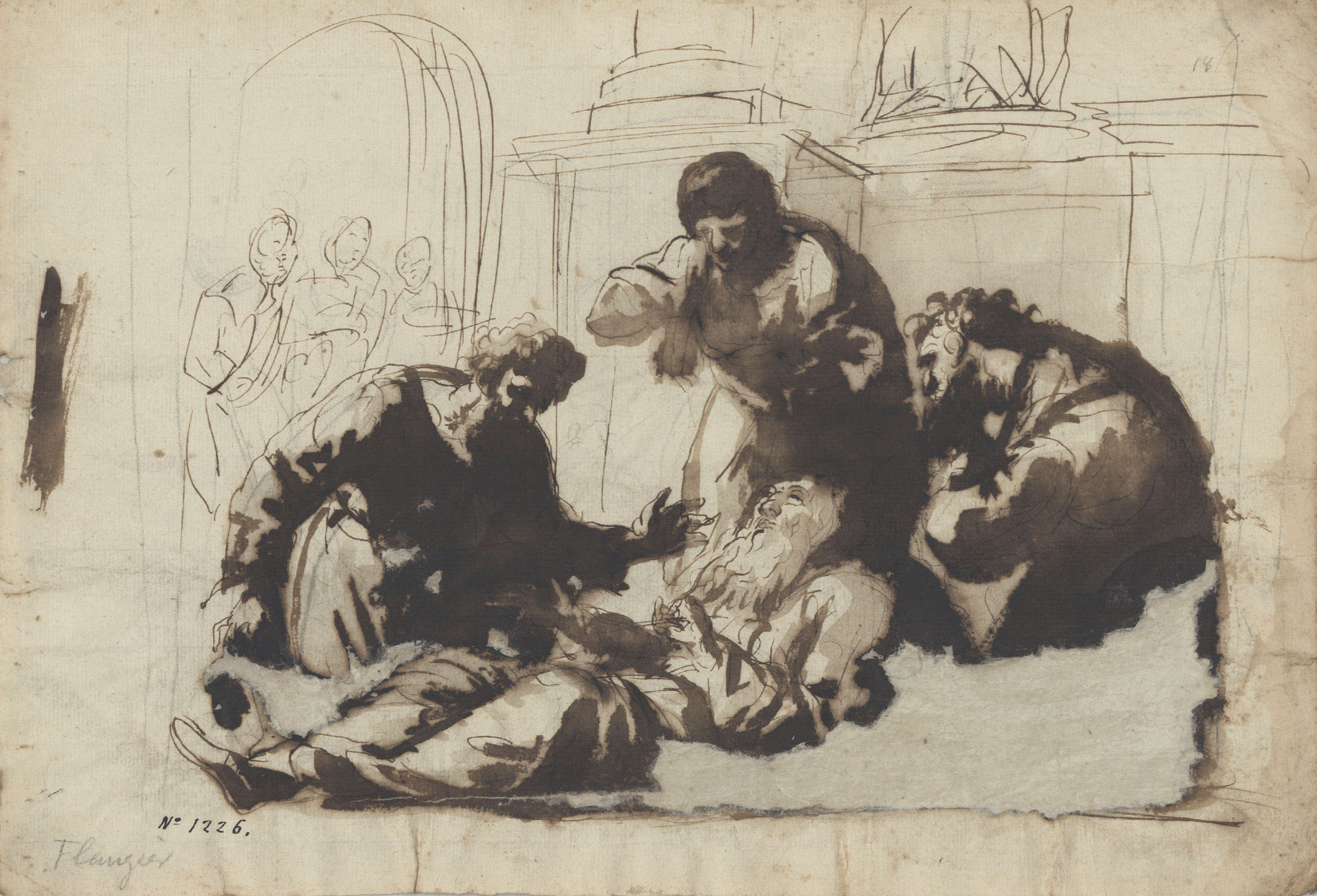 image for: Josep Bernat Flaugier - Mort de sant Pau [?] - Cap a 1790-1800